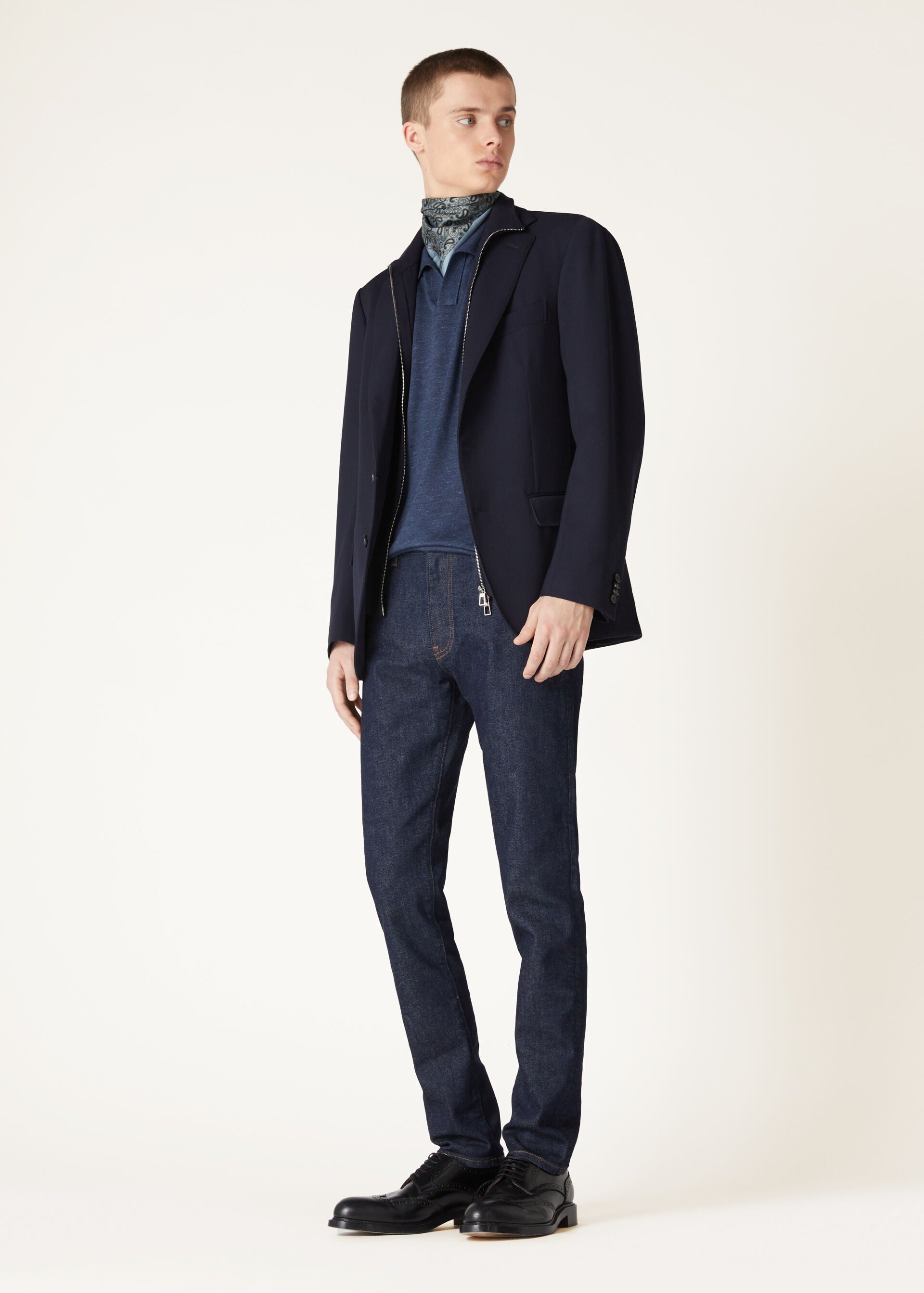 New Order Jacket - Navy Blue
