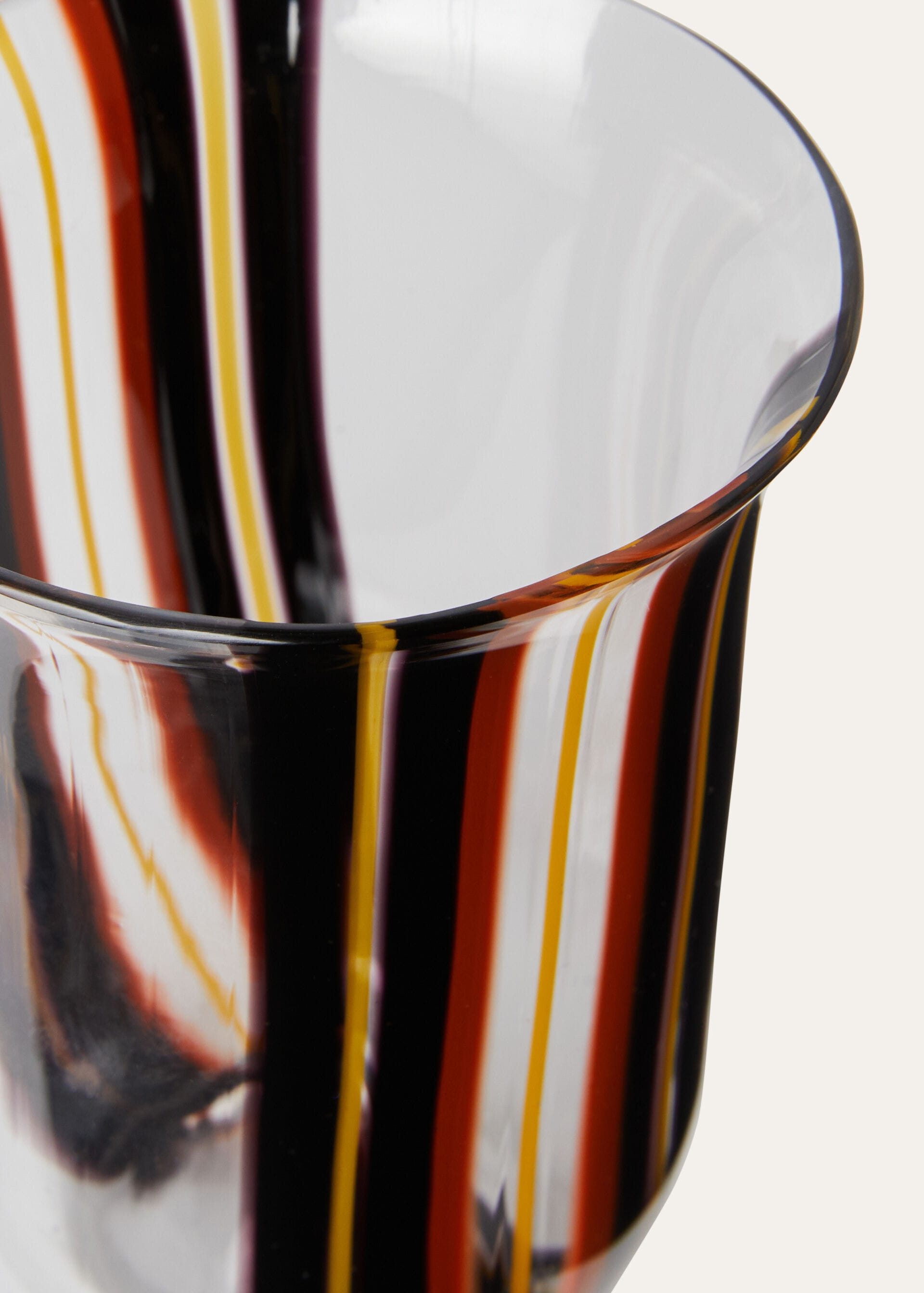 The Suitcase Stripe Glass - Black/Sun Gold/Kummel