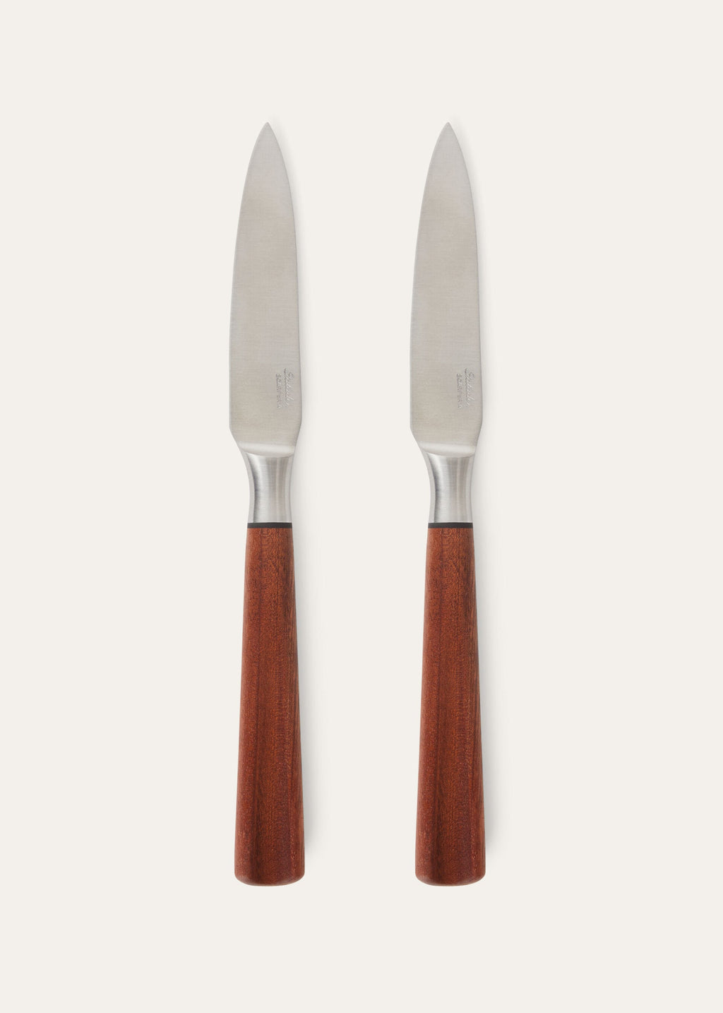 Set of 2 Soft Mahogany Knives - Mahogany