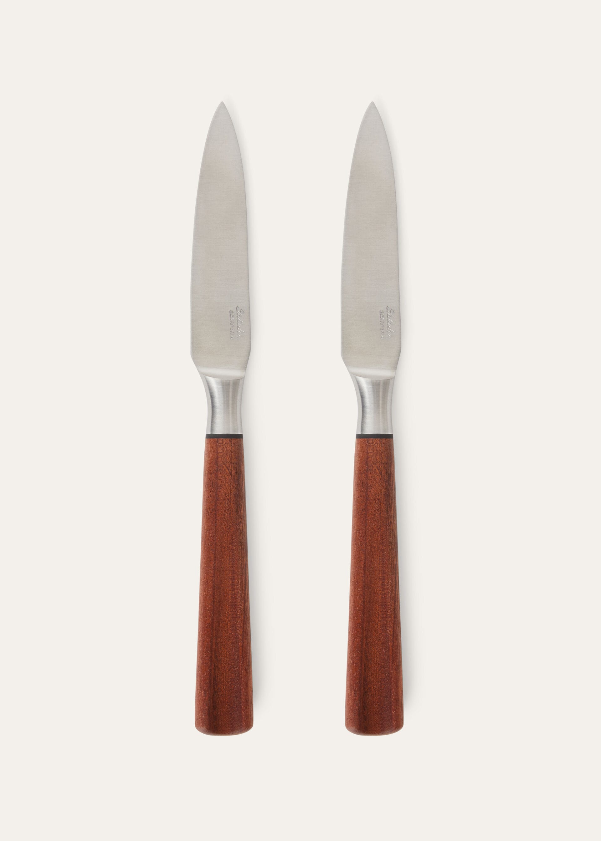 Set of 2 Soft Mahogany Knives - Mahogany