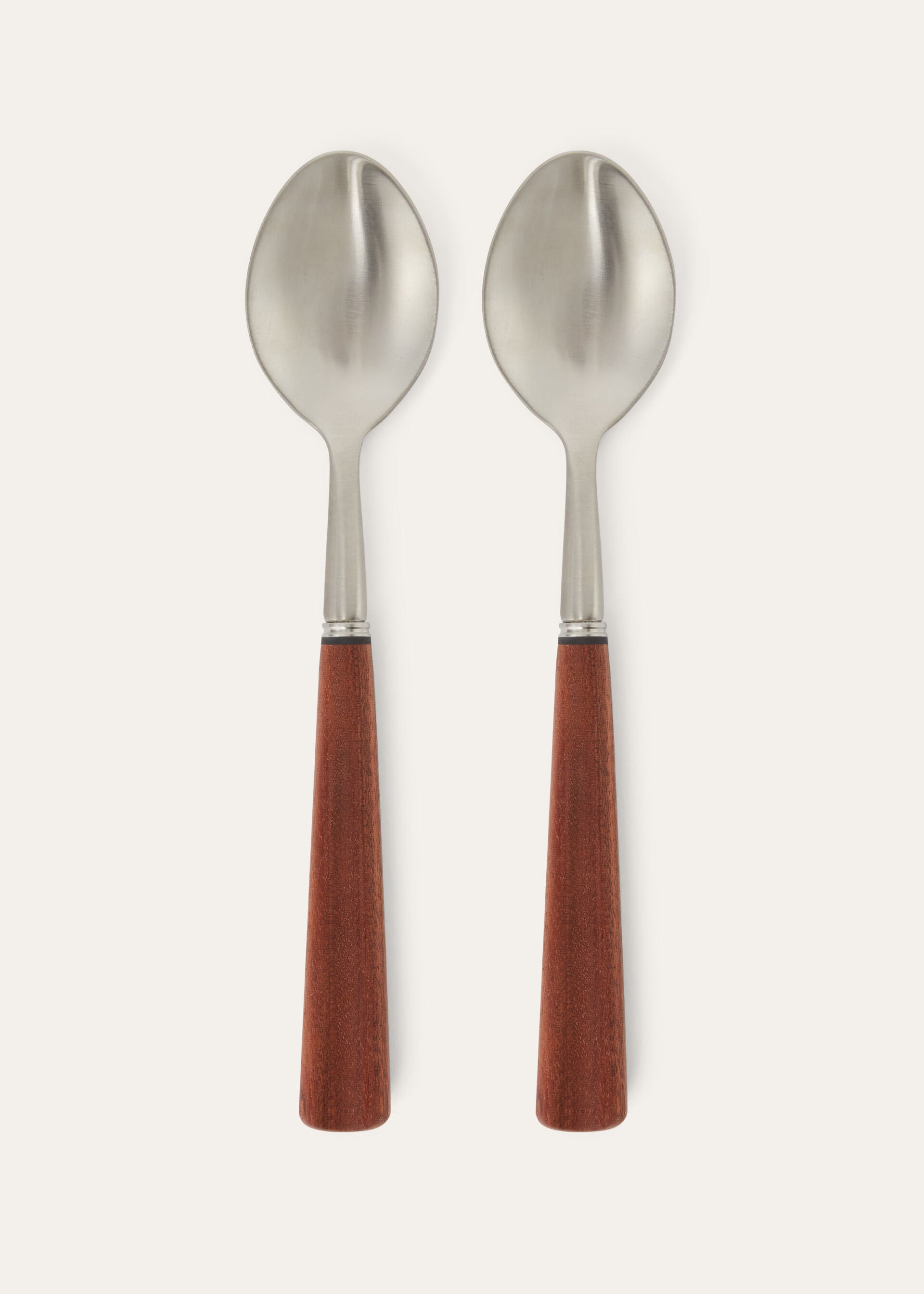 Set of 2 Soft Mahogany Spoons - Mahogany