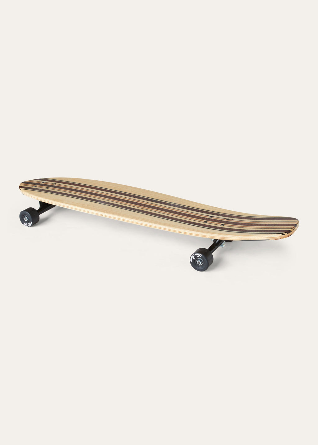 The Suitcase Stripe Longboard - Dark Sand