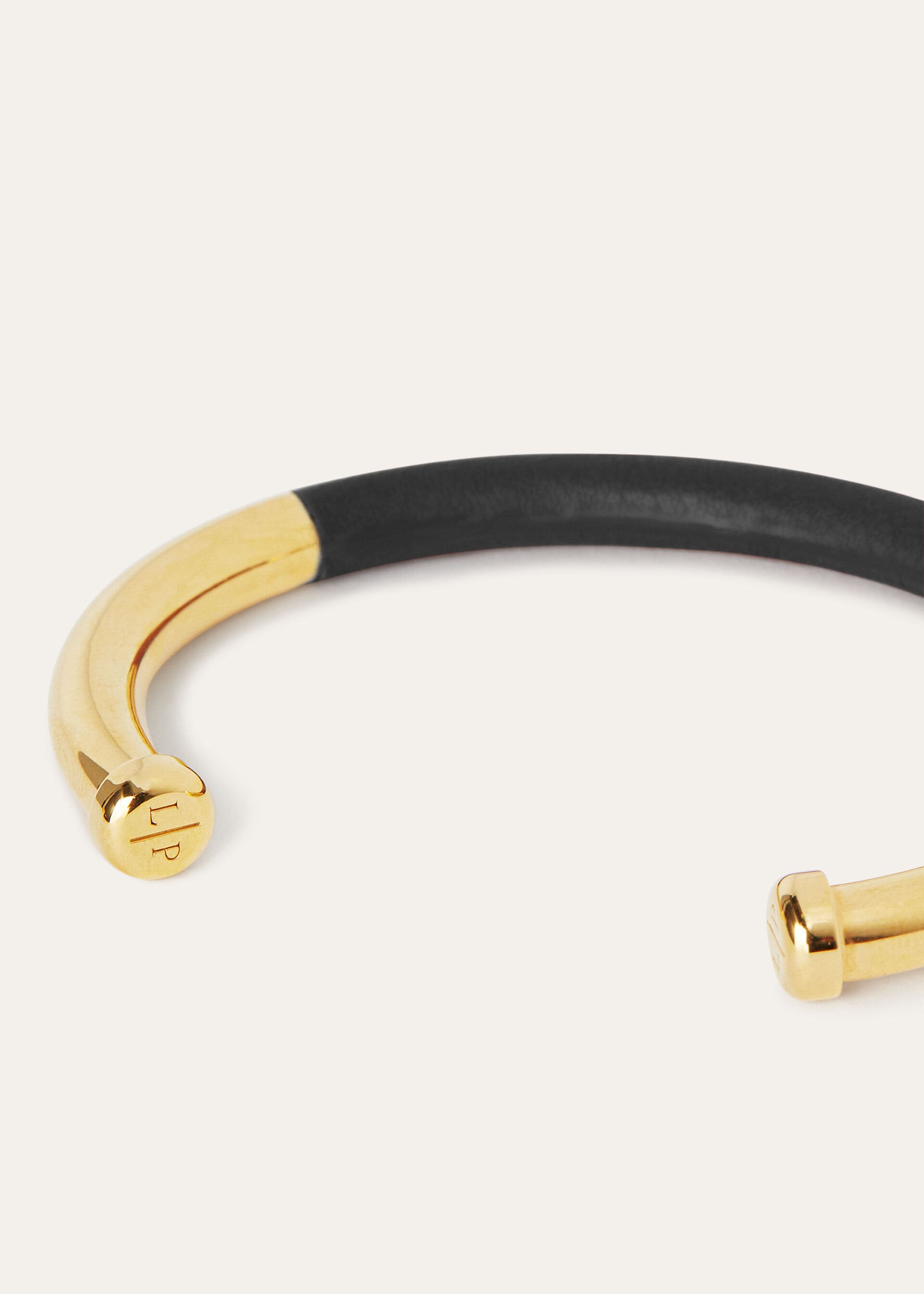 Open-Cuff Bracelet - Black/Jewel Sun Gold