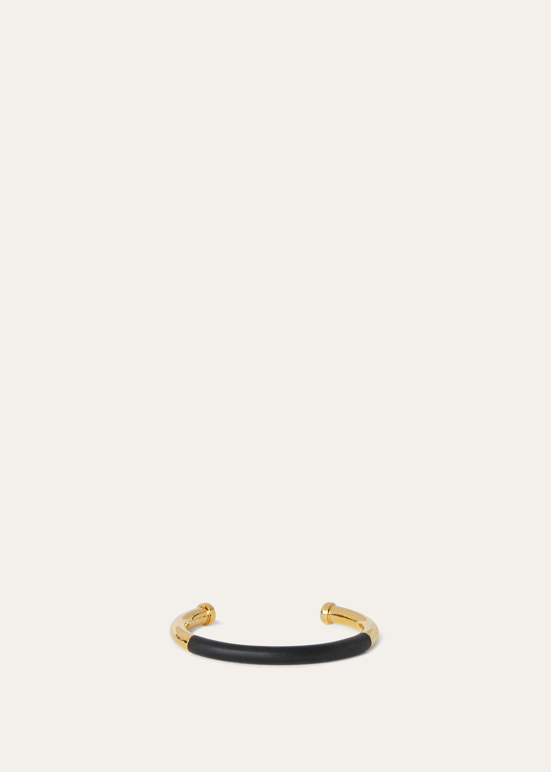 Open-Cuff Bracelet - Black/Jewel Sun Gold