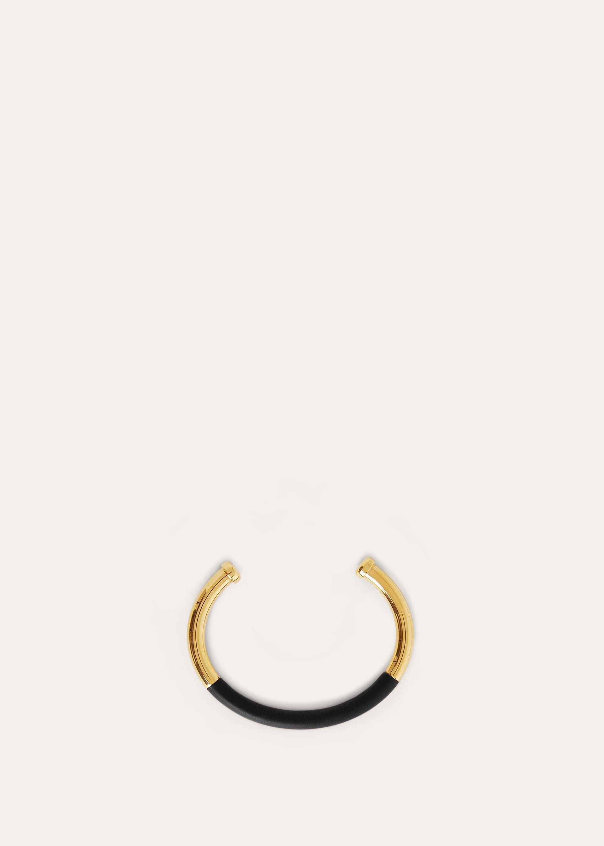 Open-Cuff Bracelet - Black/Jewel Sun Gold