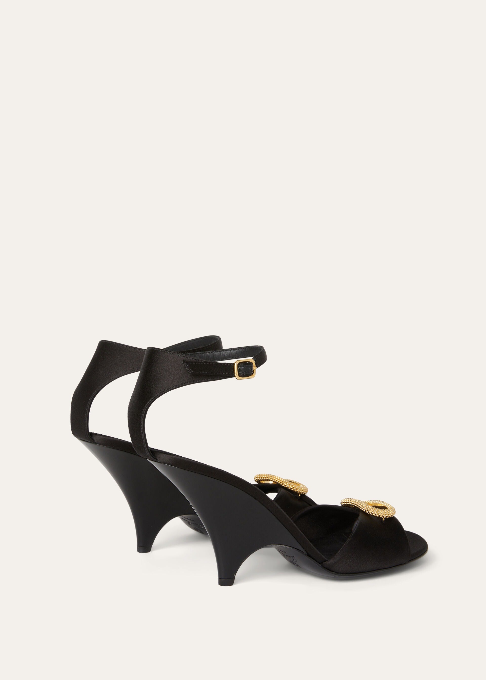 Olympia Heeled Sandal - Black