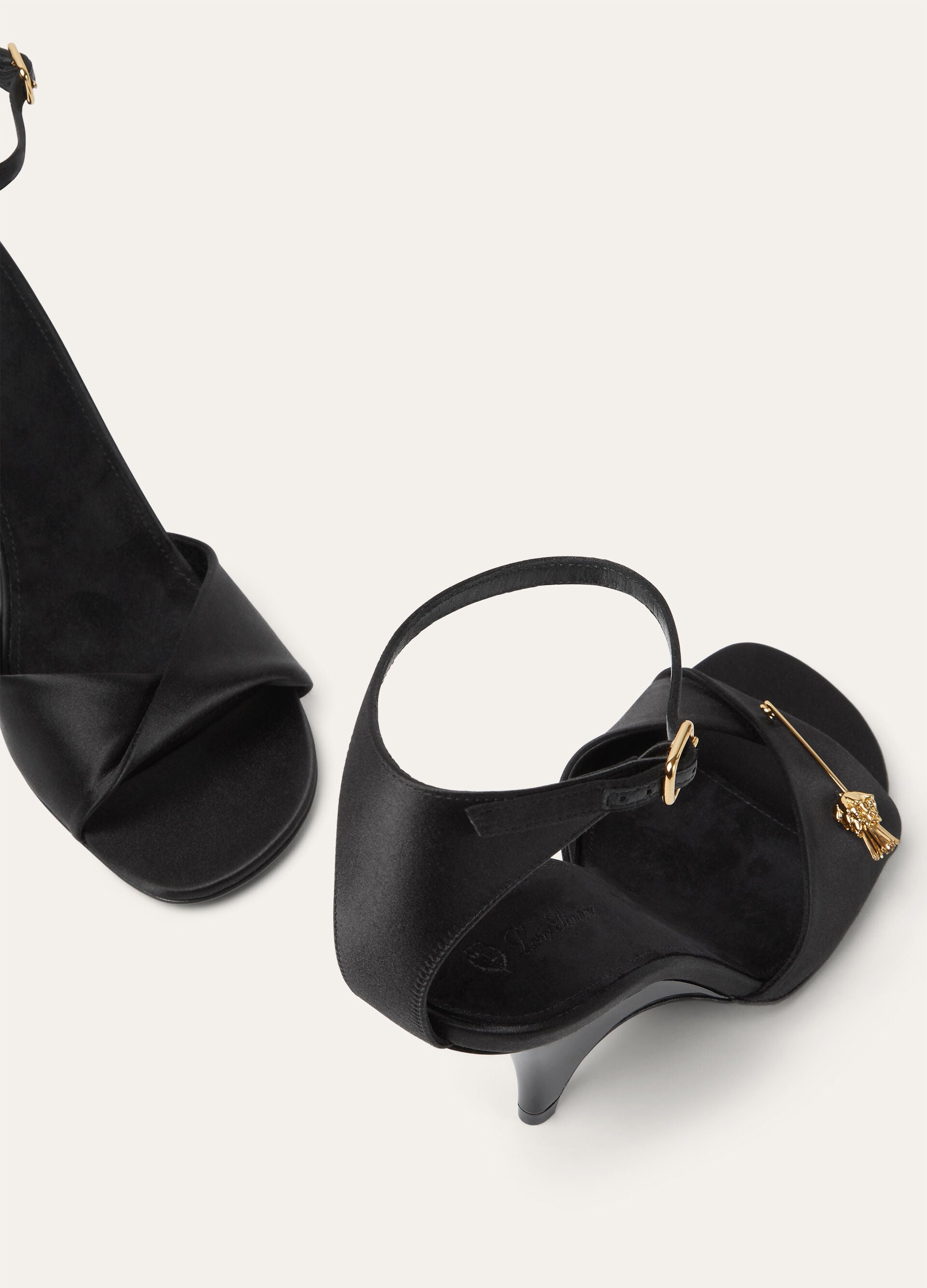 Olympia Heeled Sandal - Black