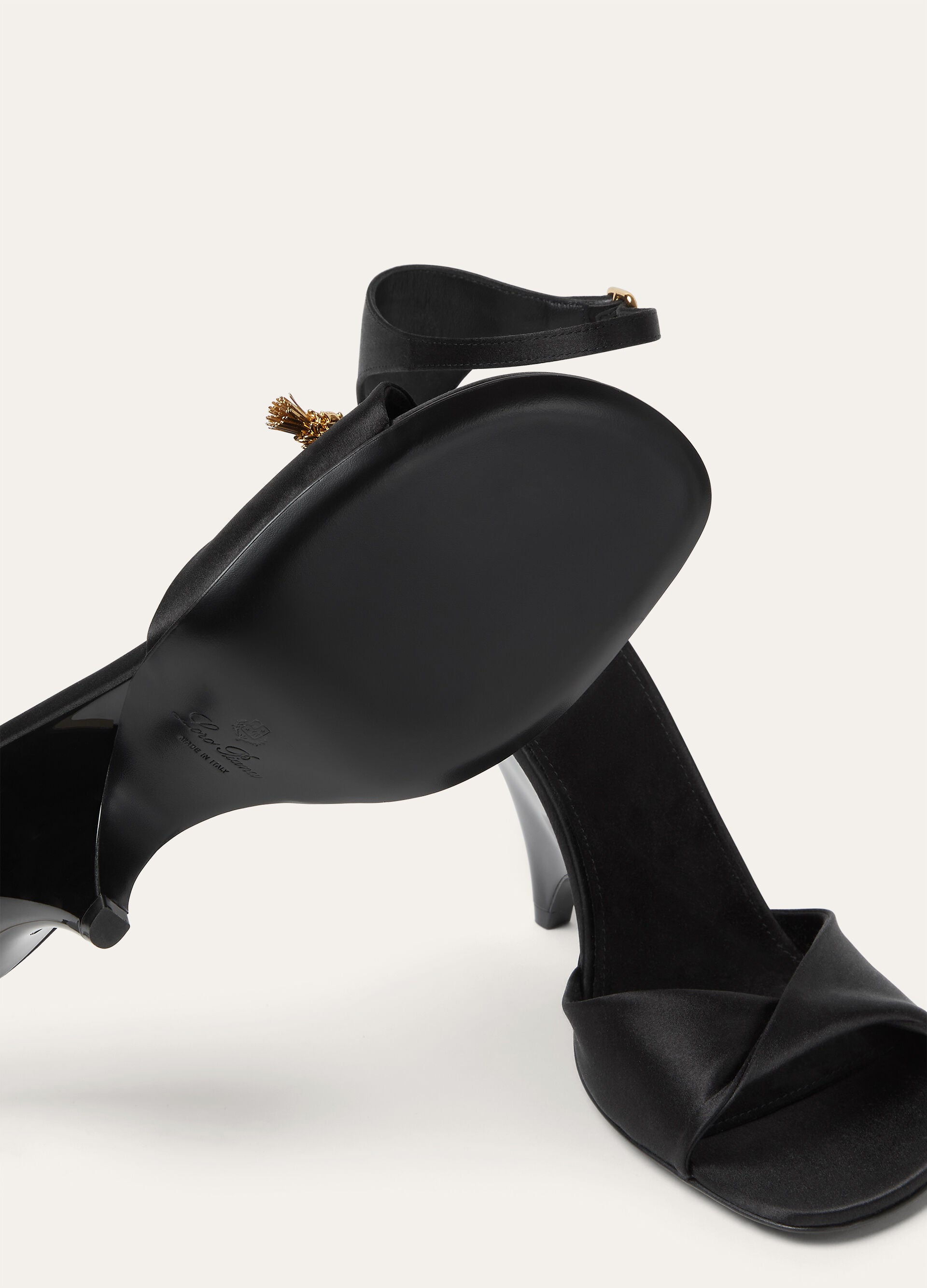 Olympia Heeled Sandal - Black