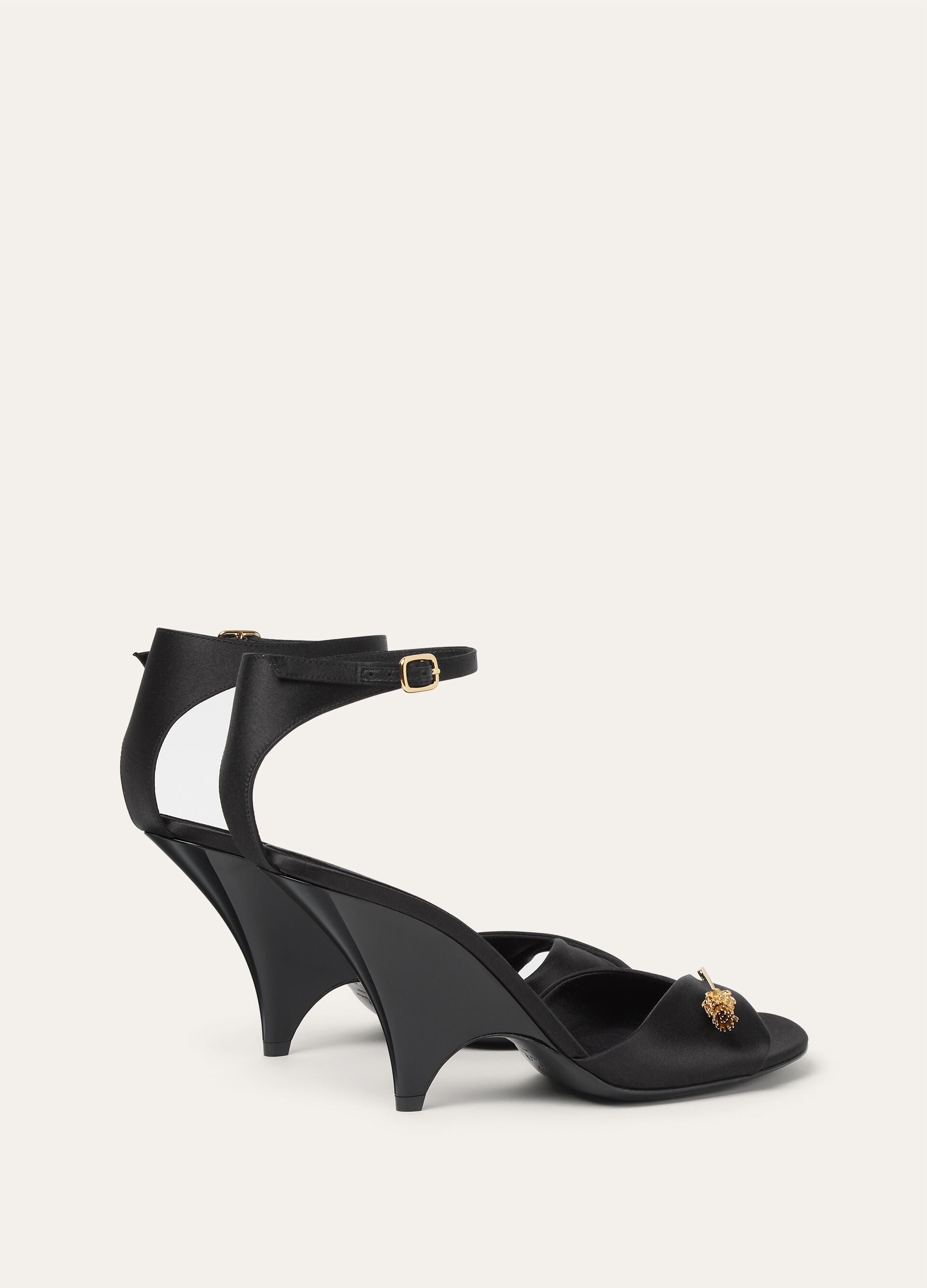 Olympia Heeled Sandal - Black