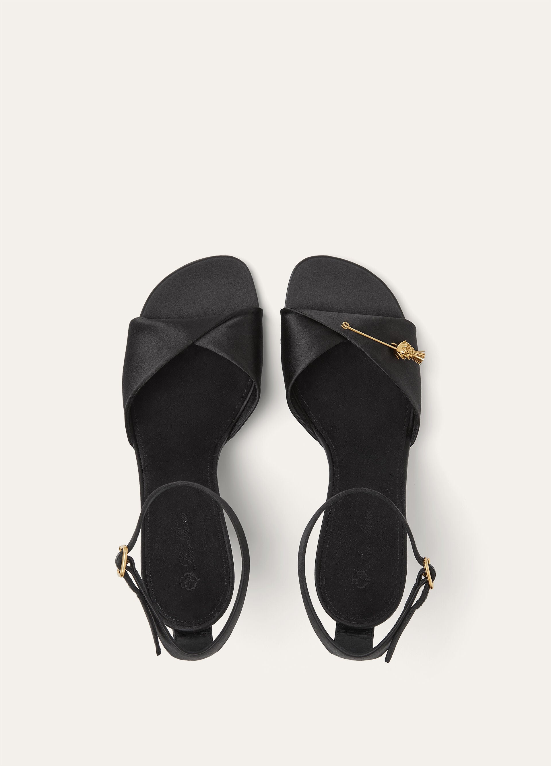 Olympia Heeled Sandal - Black
