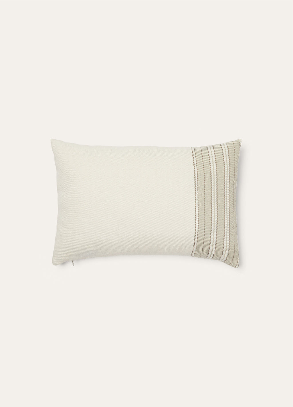 The Suitcase Stripe Cushion - Latte/Corda/Beige