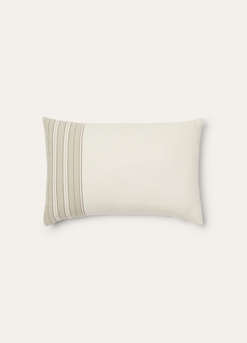The Suitcase Stripe Cushion - Latte/Corda/Beige