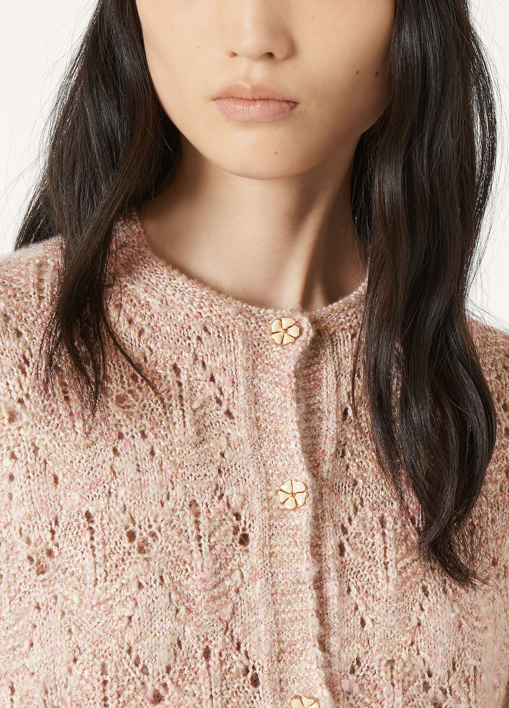 Verbania Cardigan - Dried Flower Petals