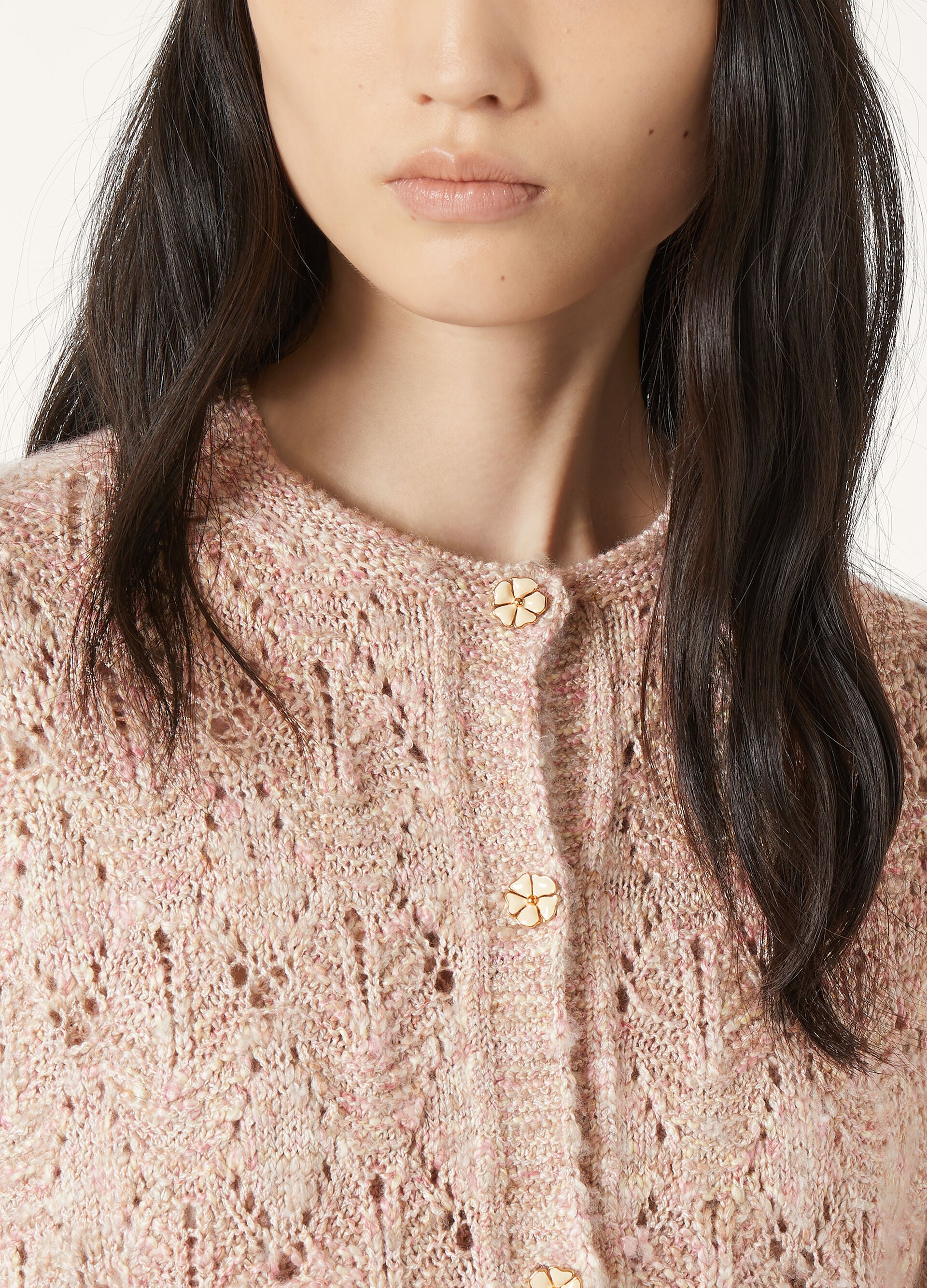 Verbania Cardigan - Dried Flower Petals