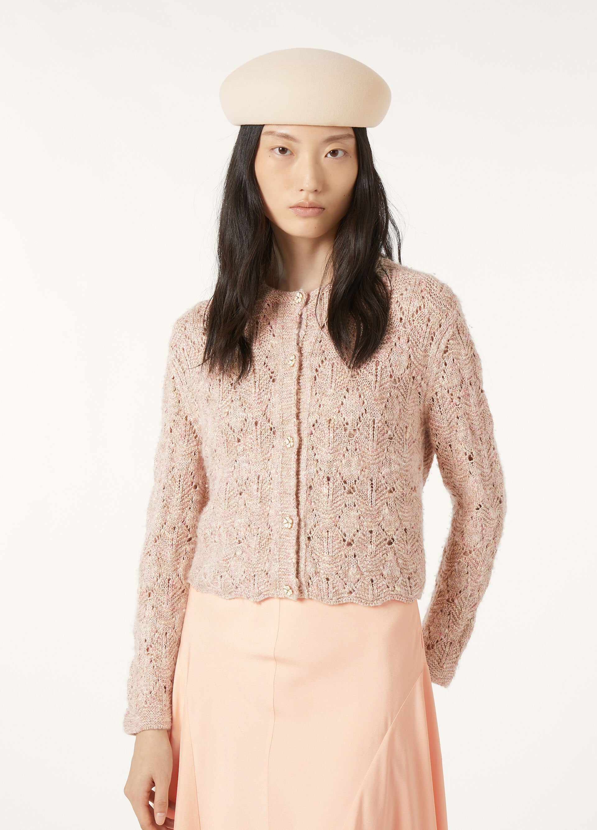 Verbania Cardigan - Dried Flower Petals