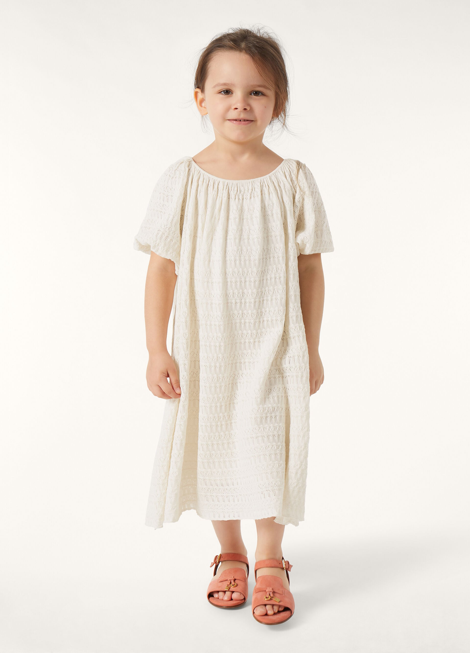 Kid's Daisy Dress - Creamy Yellow