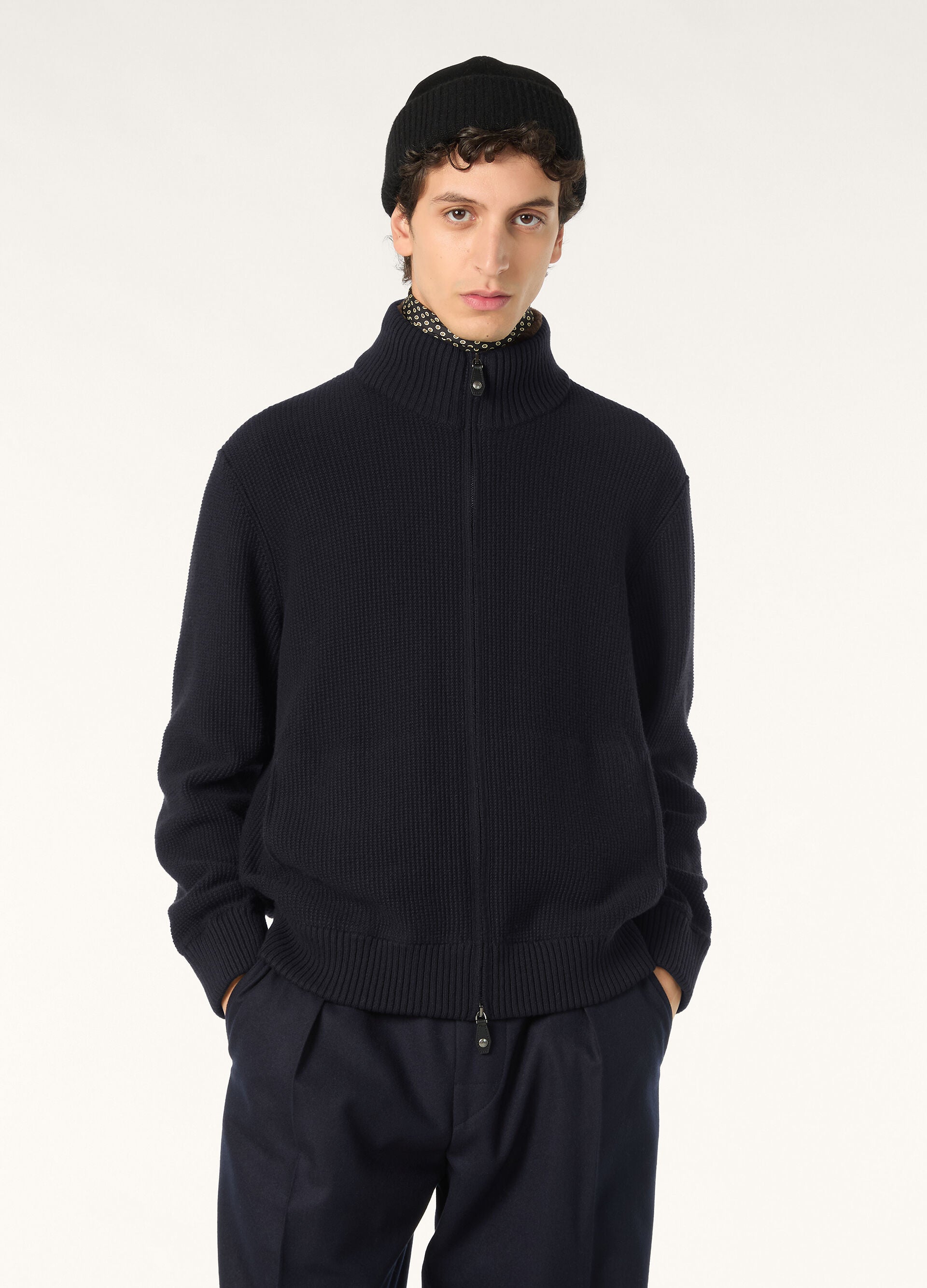 Alpe Bomber Sweater - Navy Blue