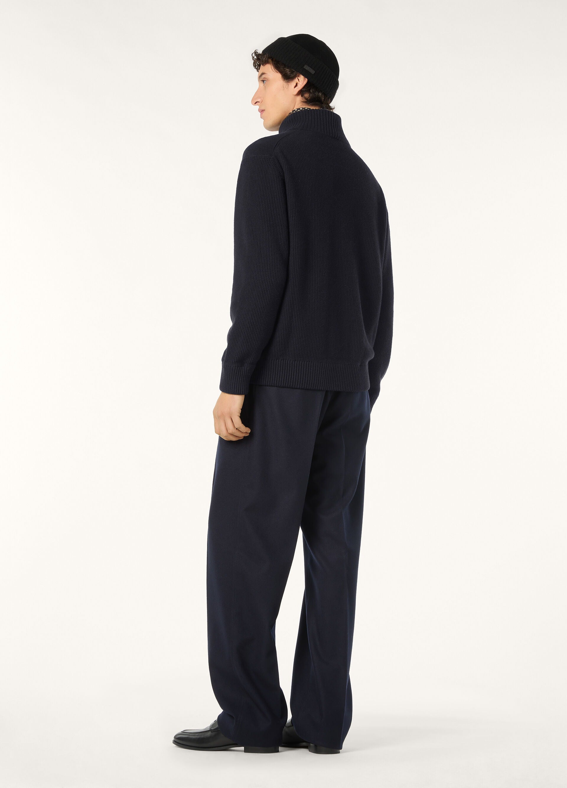 Alpe Bomber Sweater - Navy Blue