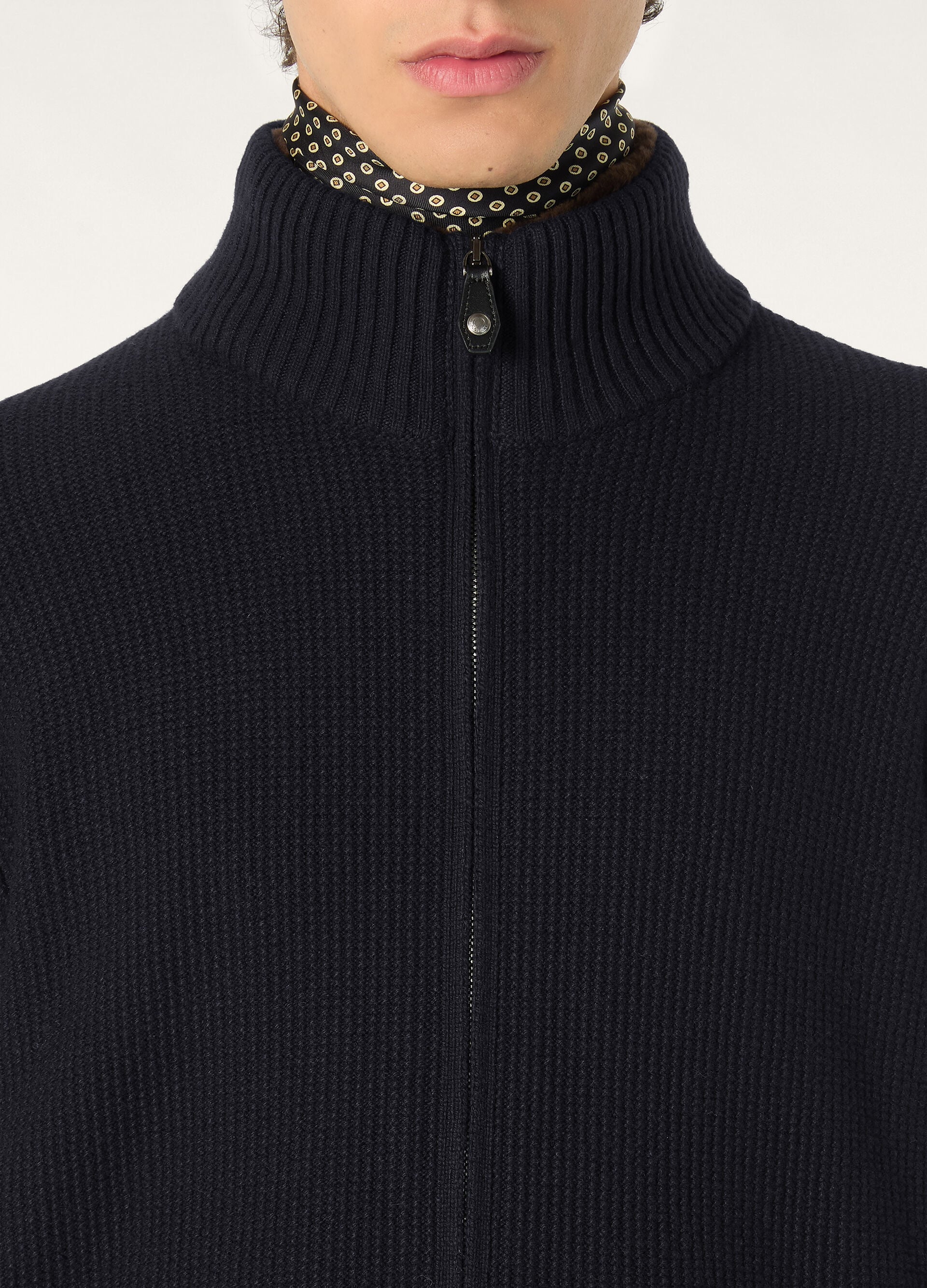 Alpe Bomber Sweater - Navy Blue