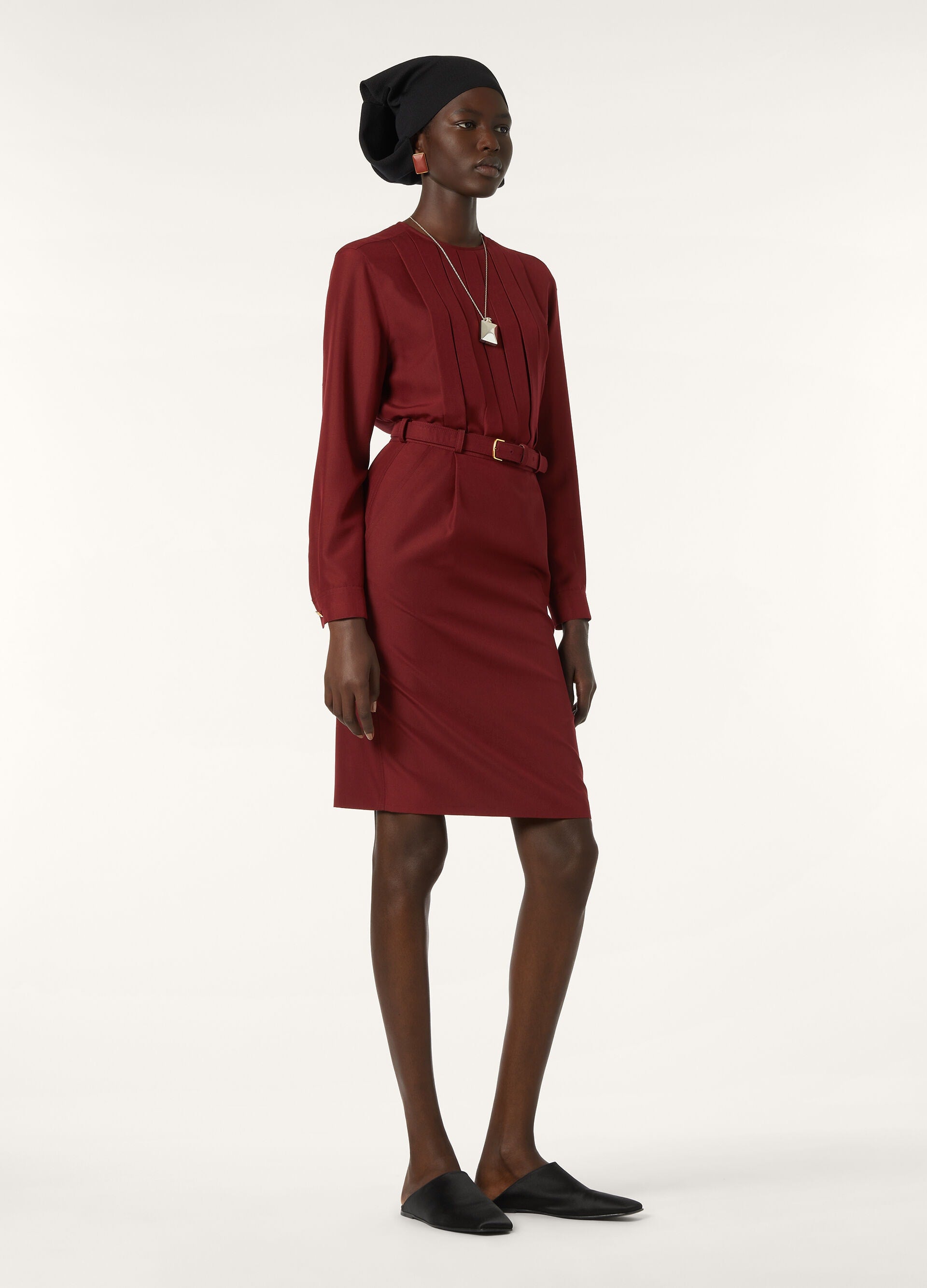 Rossana Blouse - Deep Maroon