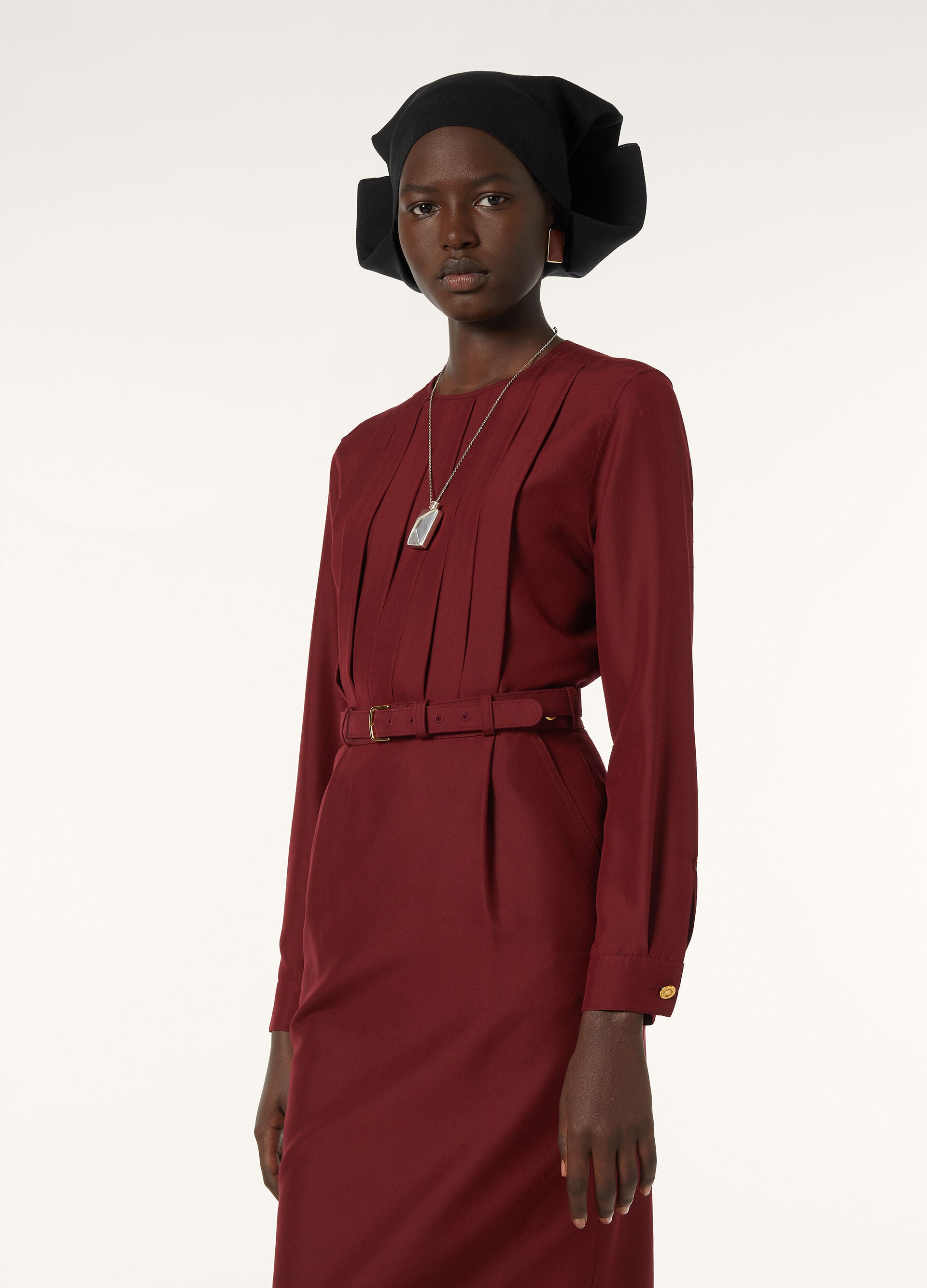 Rossana Blouse - Deep Maroon