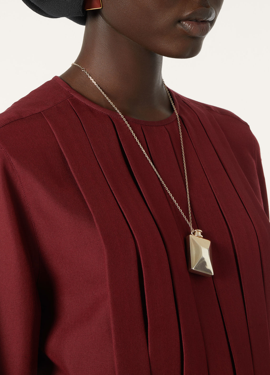 Rossana Blouse - Deep Maroon