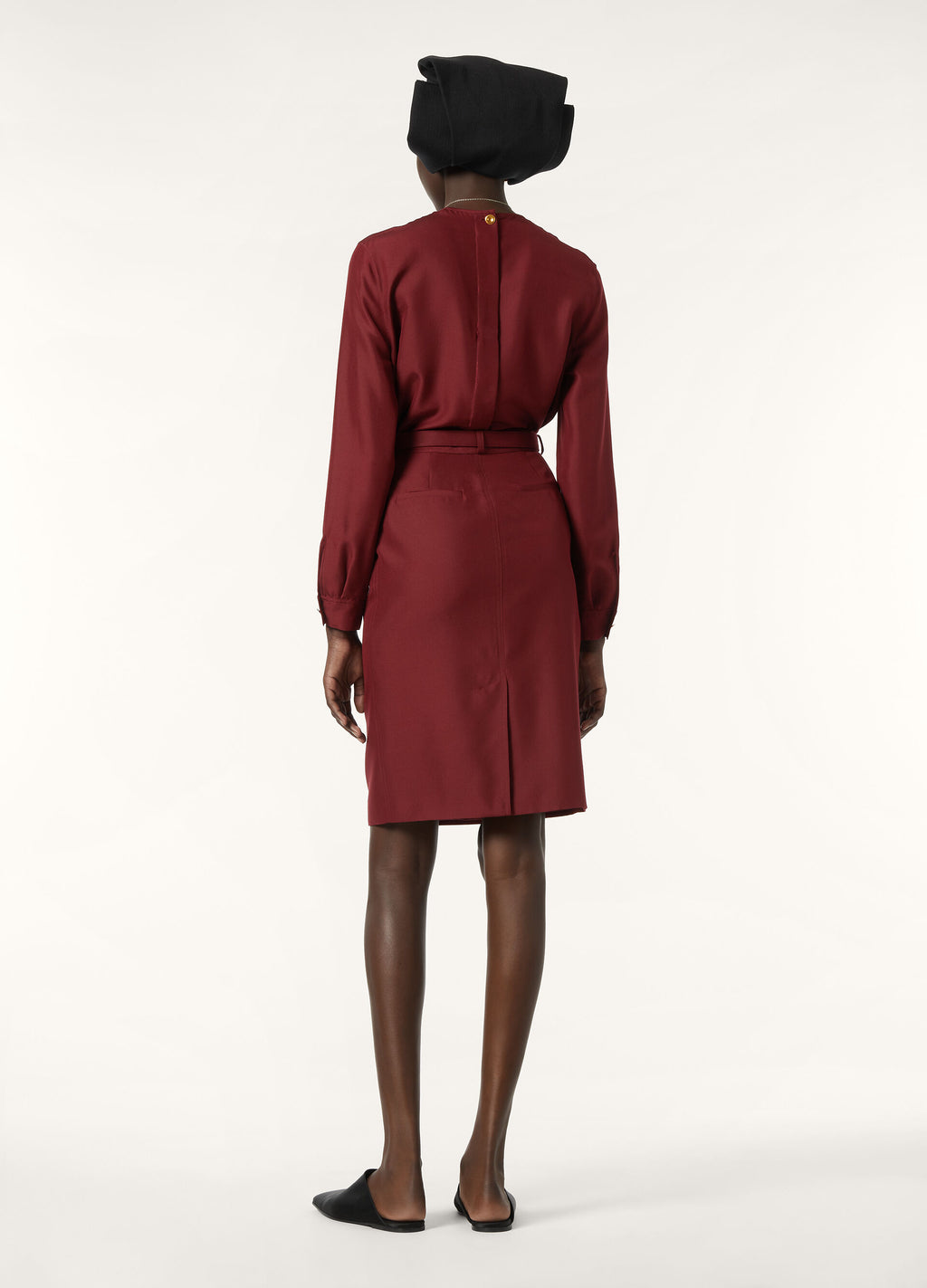 Rossana Blouse - Deep Maroon