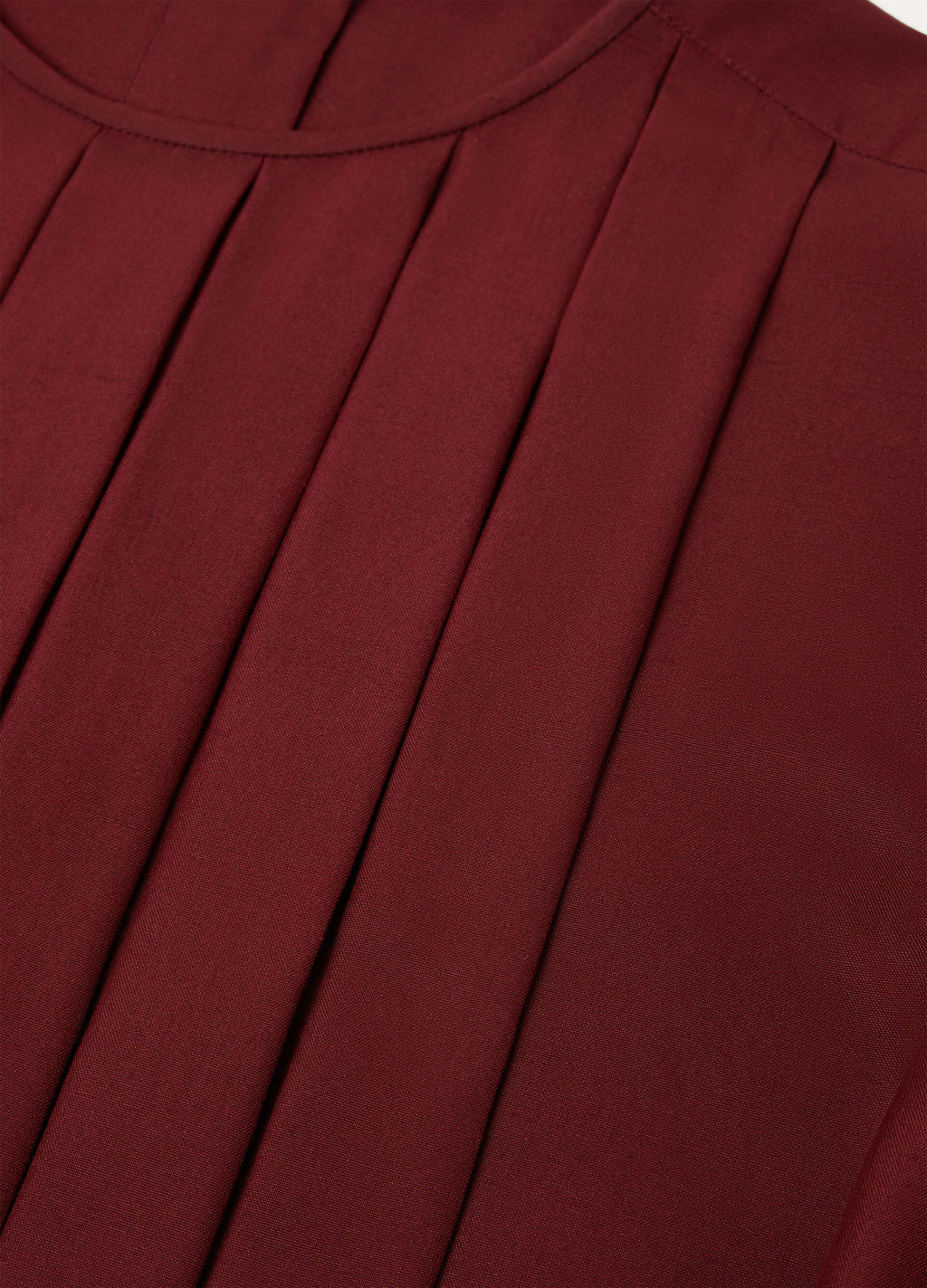 Rossana Blouse - Deep Maroon