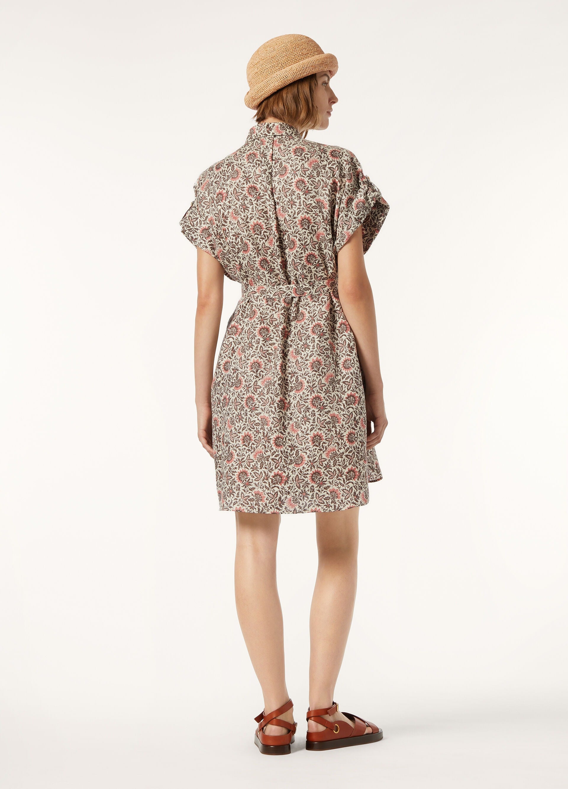 Idris Dress - Chalk/Graphite Powder/Dahlia