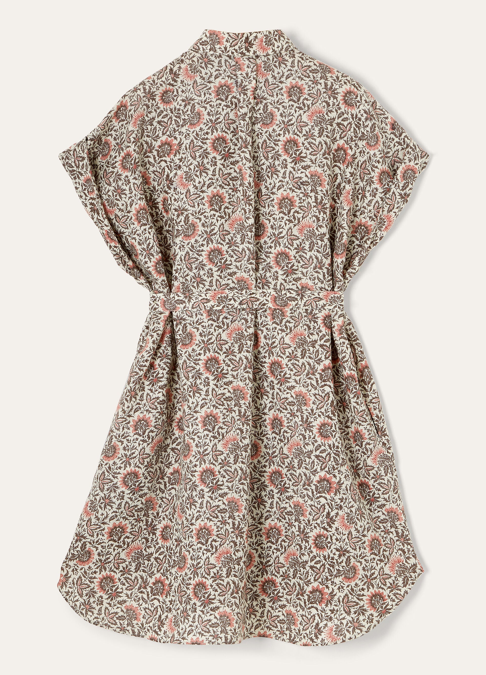 Idris Dress - Chalk/Graphite Powder/Dahlia