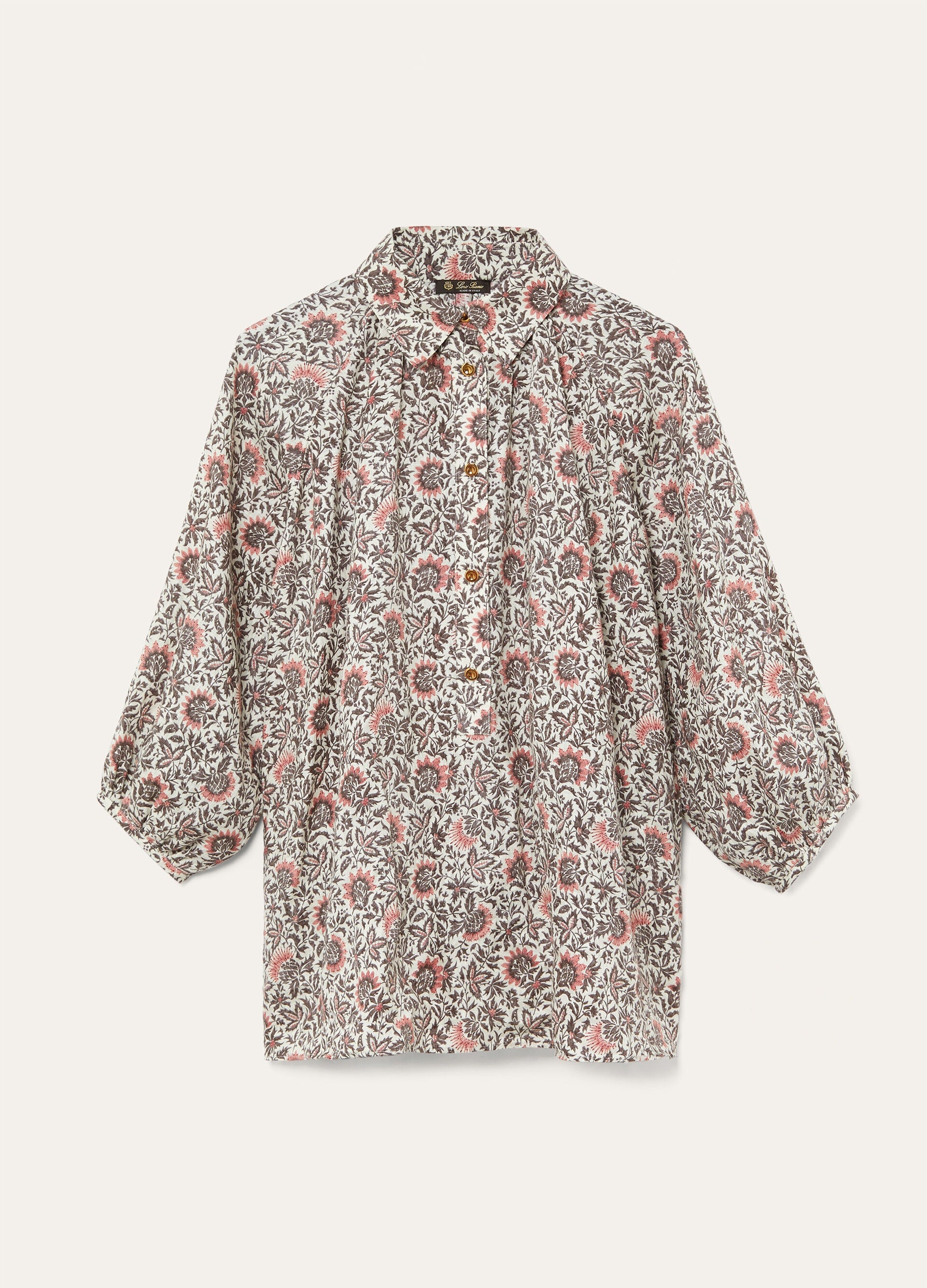 Olivia Blouse - Chalk/Graphite Powder/Dahlia
