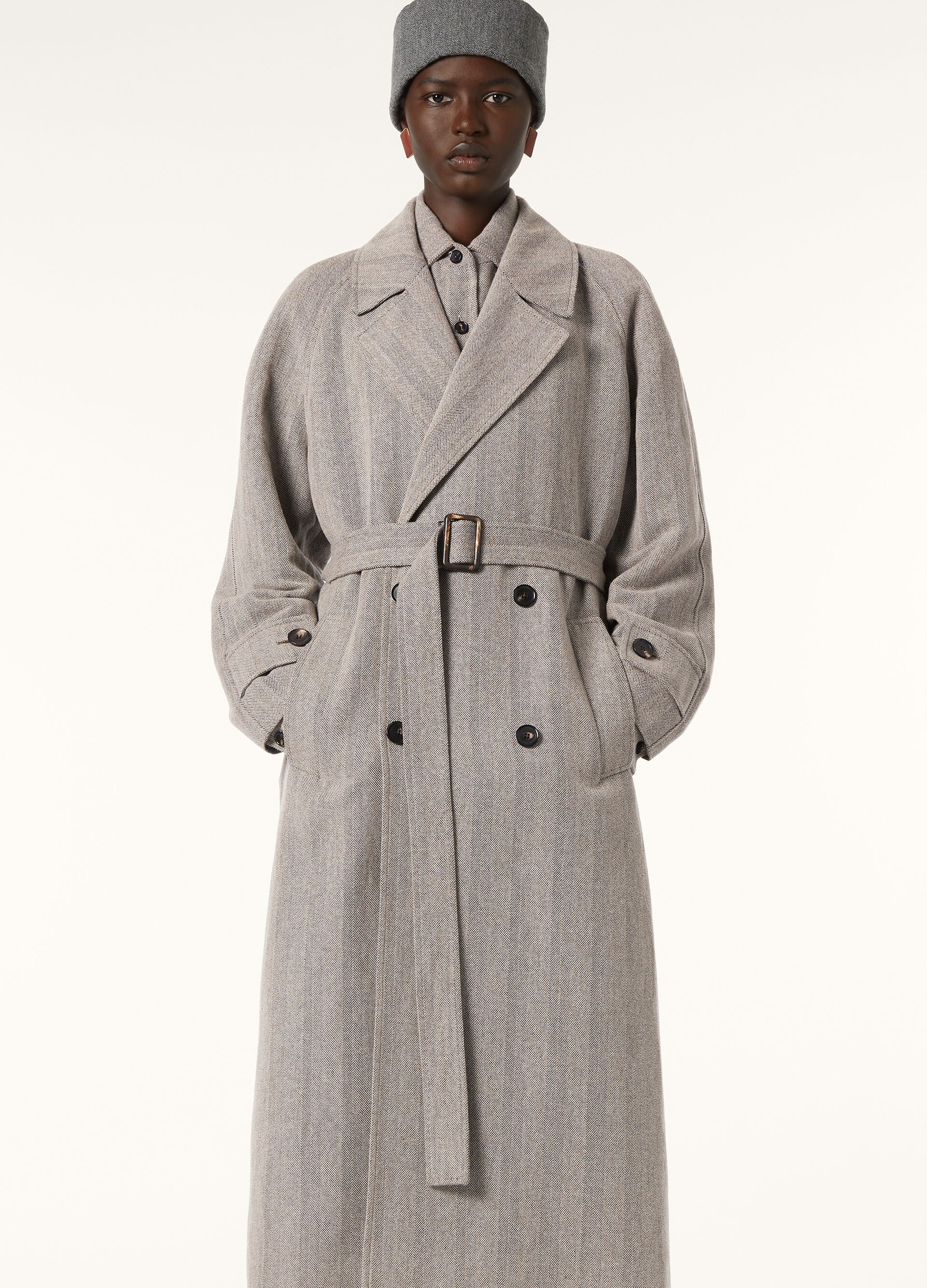 Foster Coat - Chalk/Black