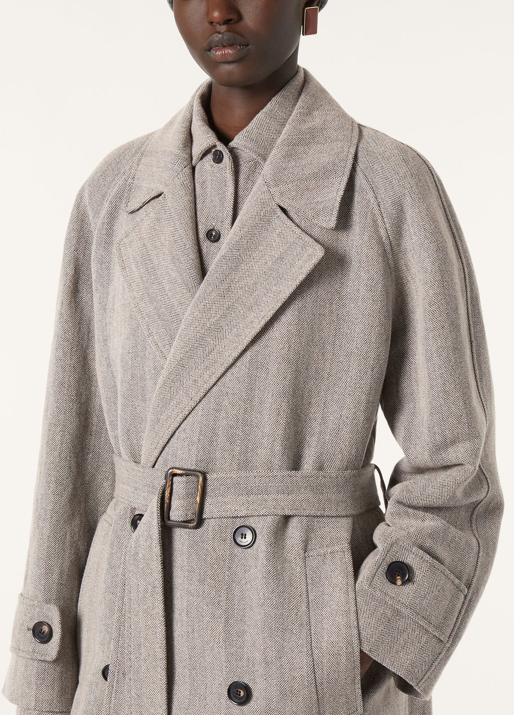 Foster Coat - Chalk/Black
