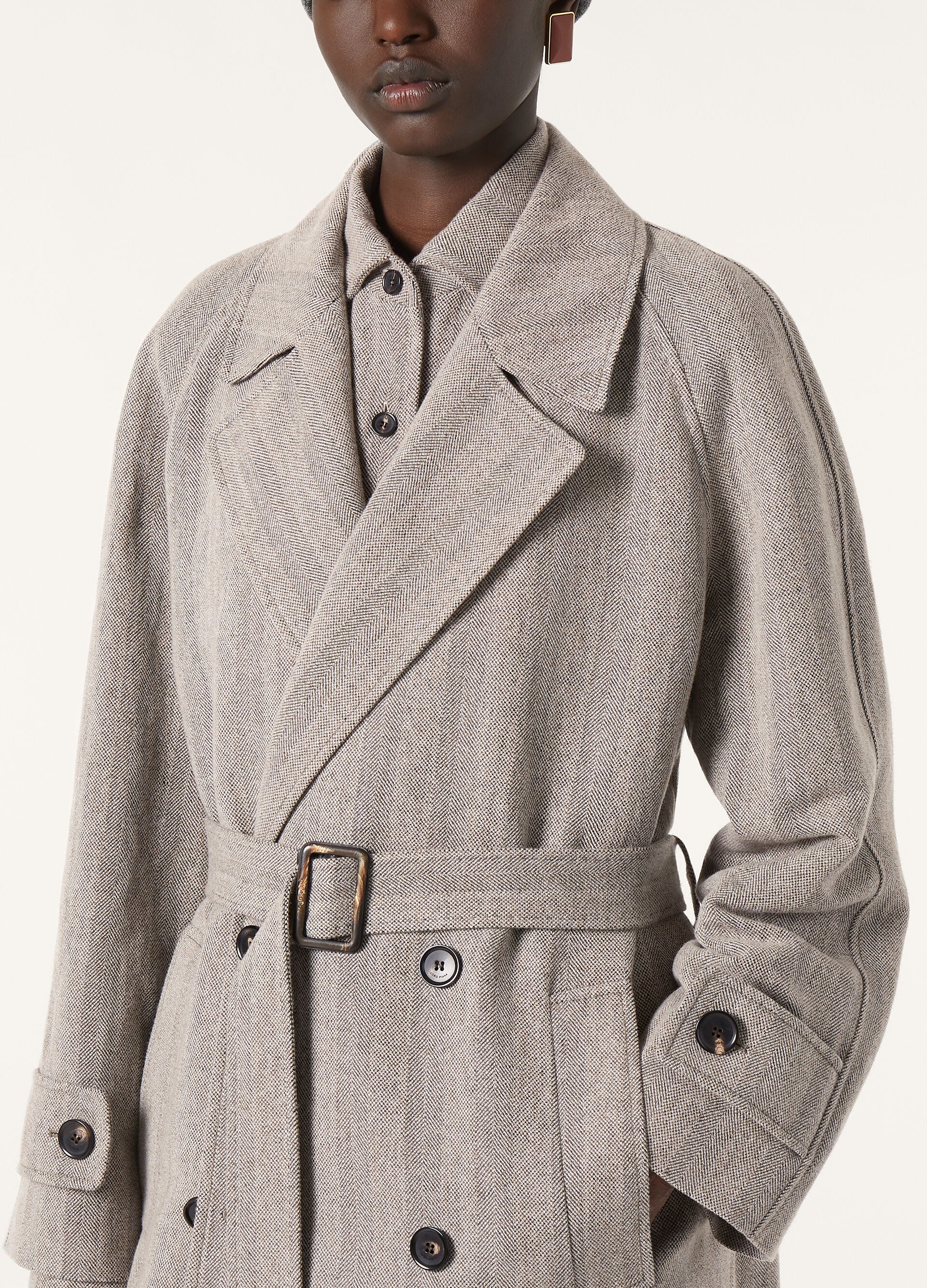 Foster Coat - Chalk/Black