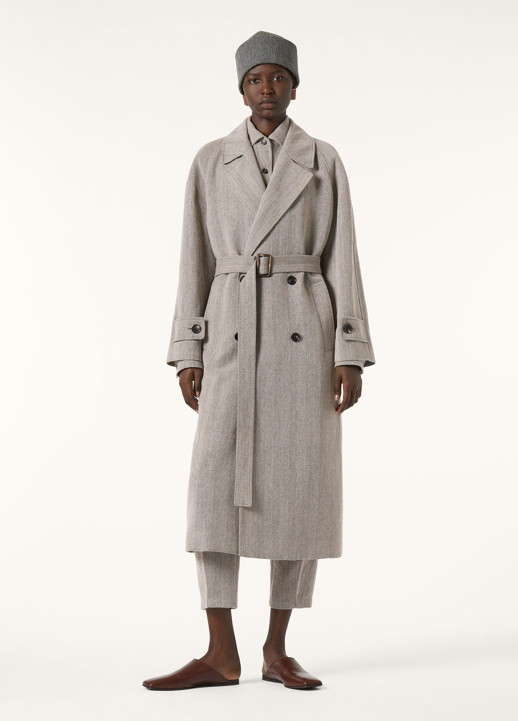 Foster Coat - Chalk/Black