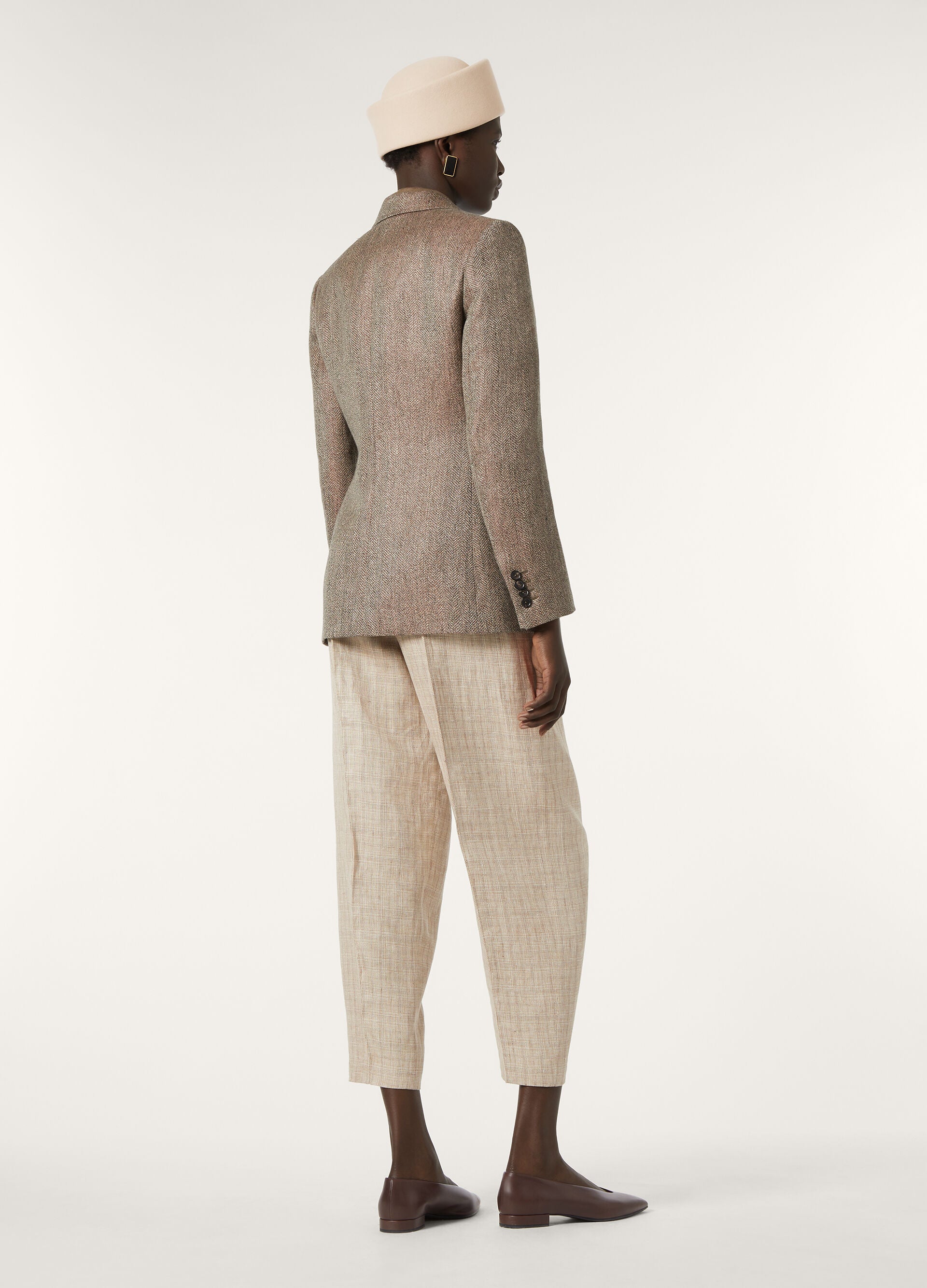 Dan Pants - White/Golden Beach/Carob Bean