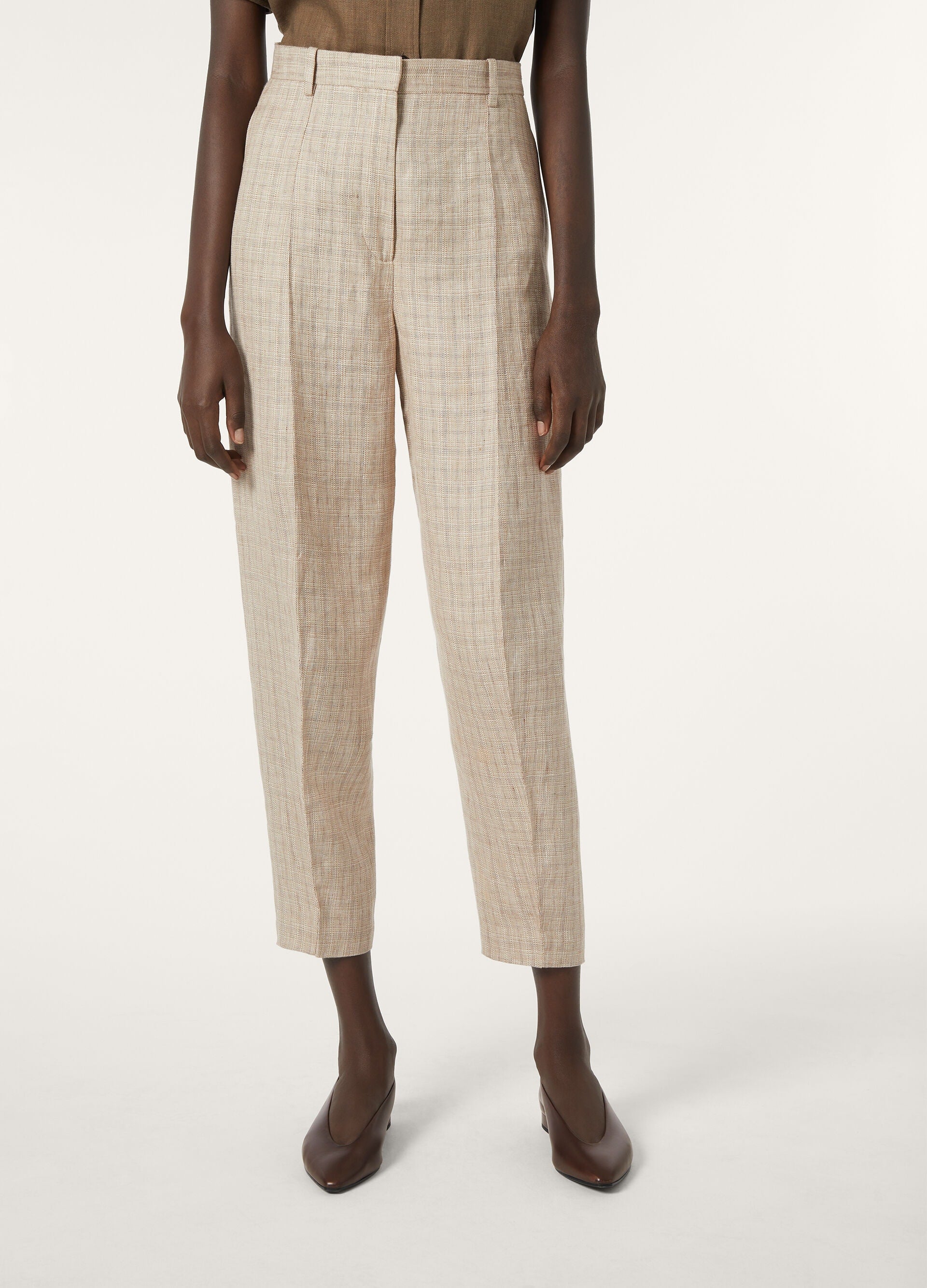 Dan Pants - White/Golden Beach/Carob Bean