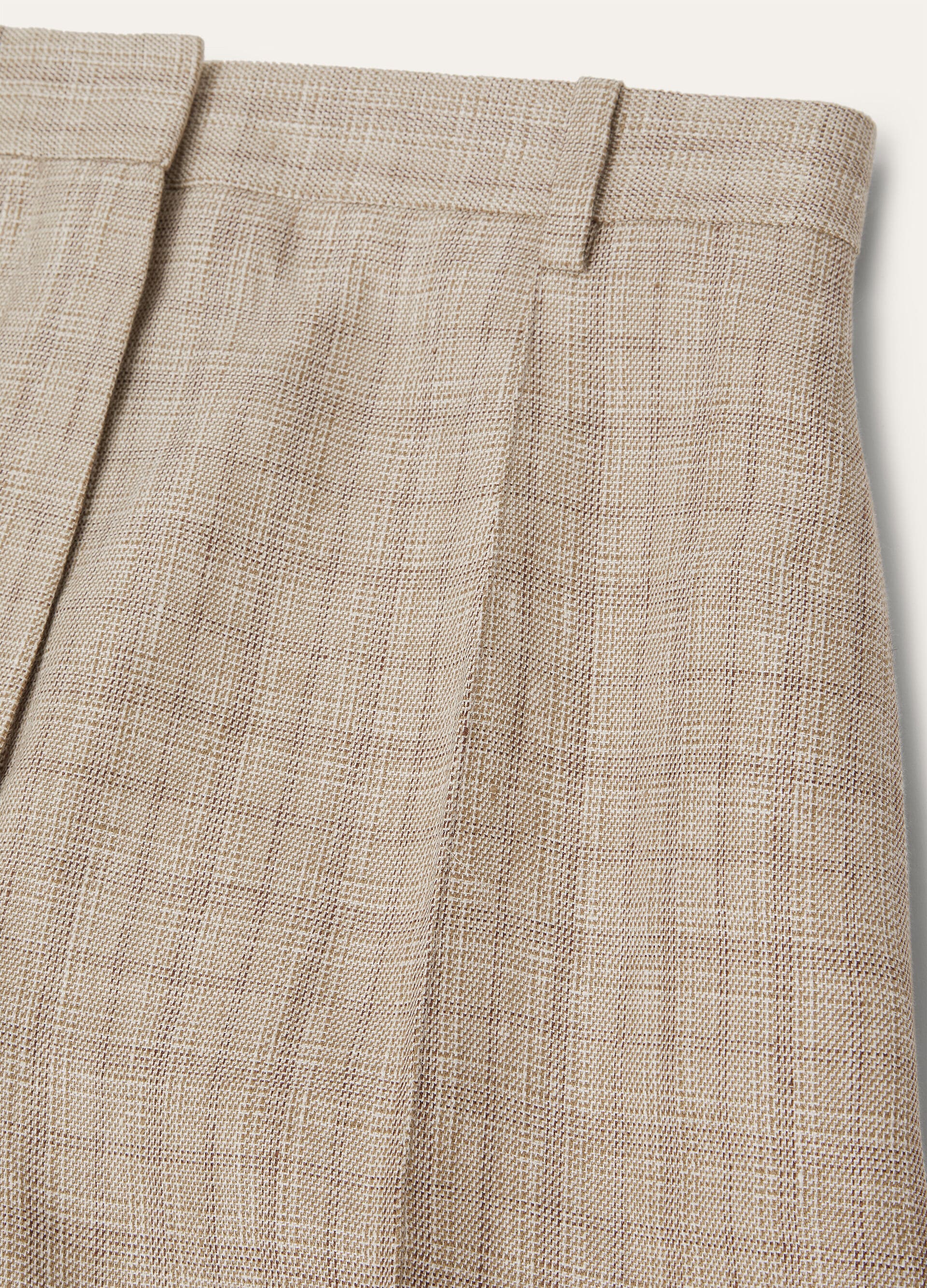 Dan Pants - White/Golden Beach/Carob Bean