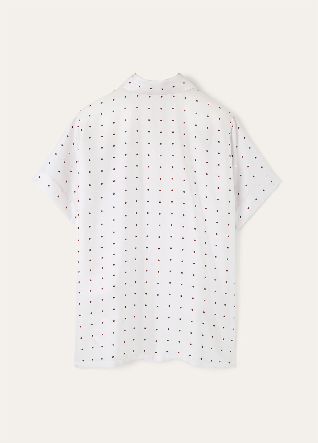 Angelina Pajamas Shirt - Lilac/Red Grapes Pois