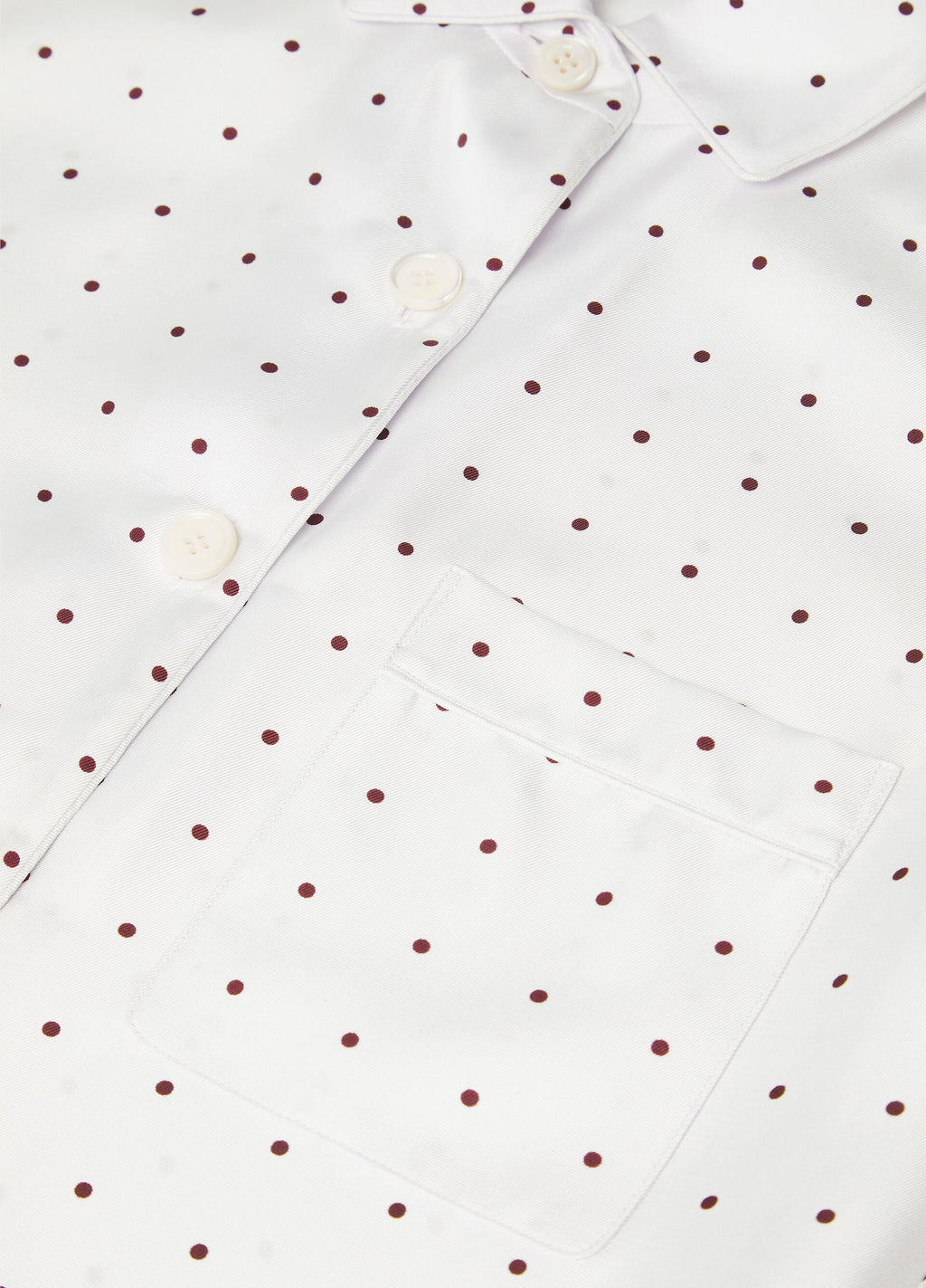 Angelina Pajamas Shirt - Lilac/Red Grapes Pois