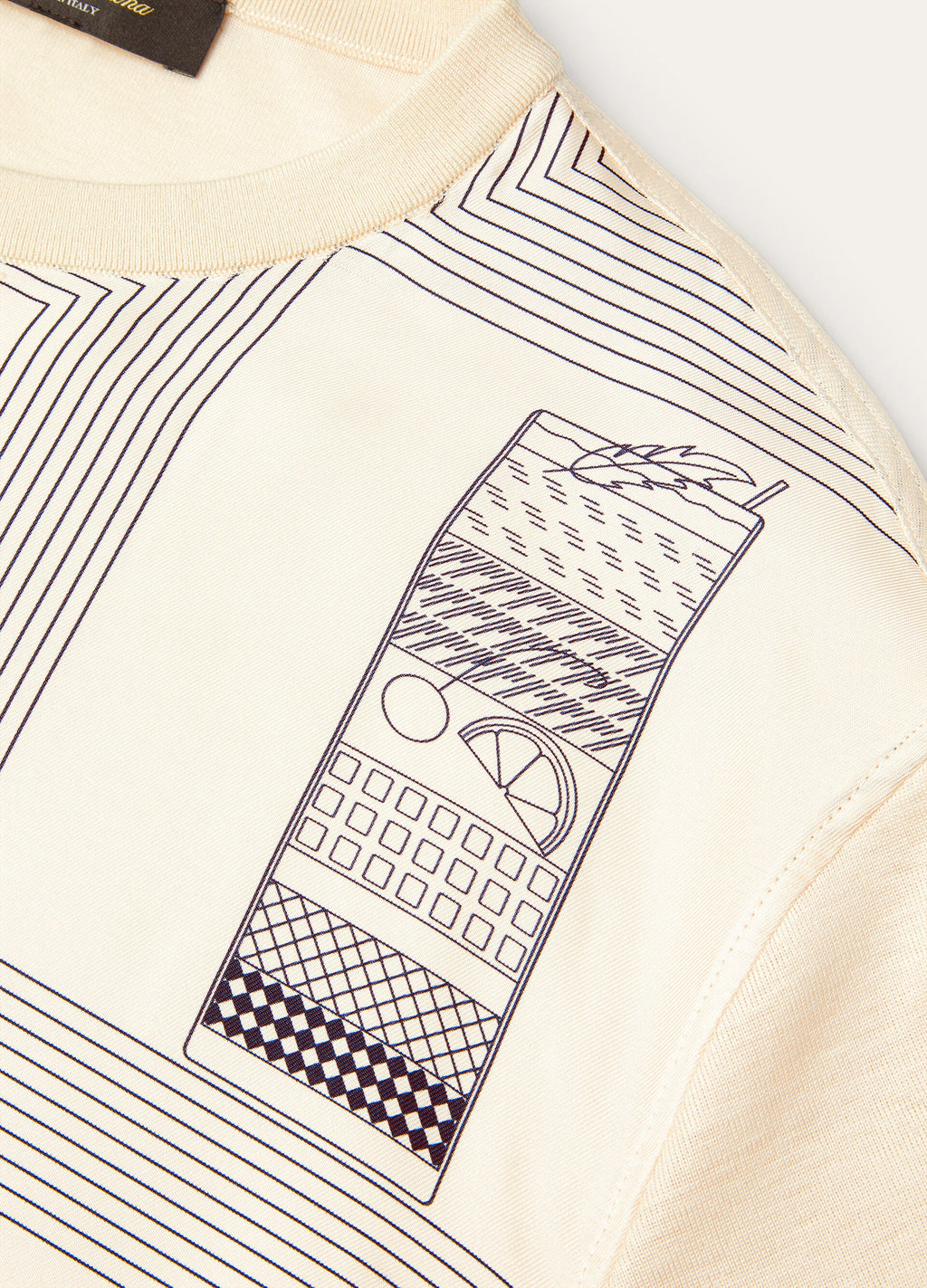 Mazzorbo T-Shirt - Ivory/Blue Halite