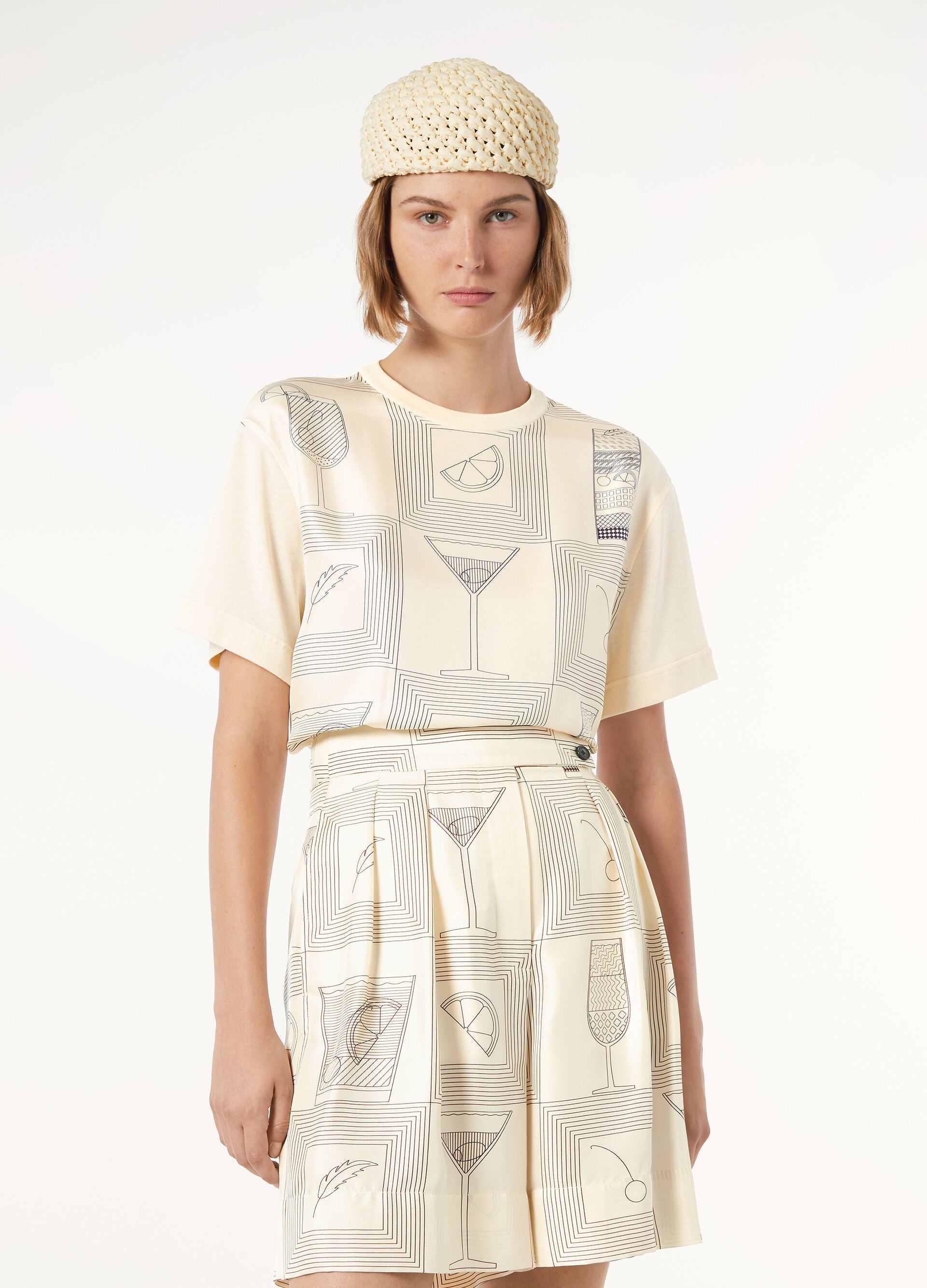 Mazzorbo T-Shirt - Ivory/Blue Halite