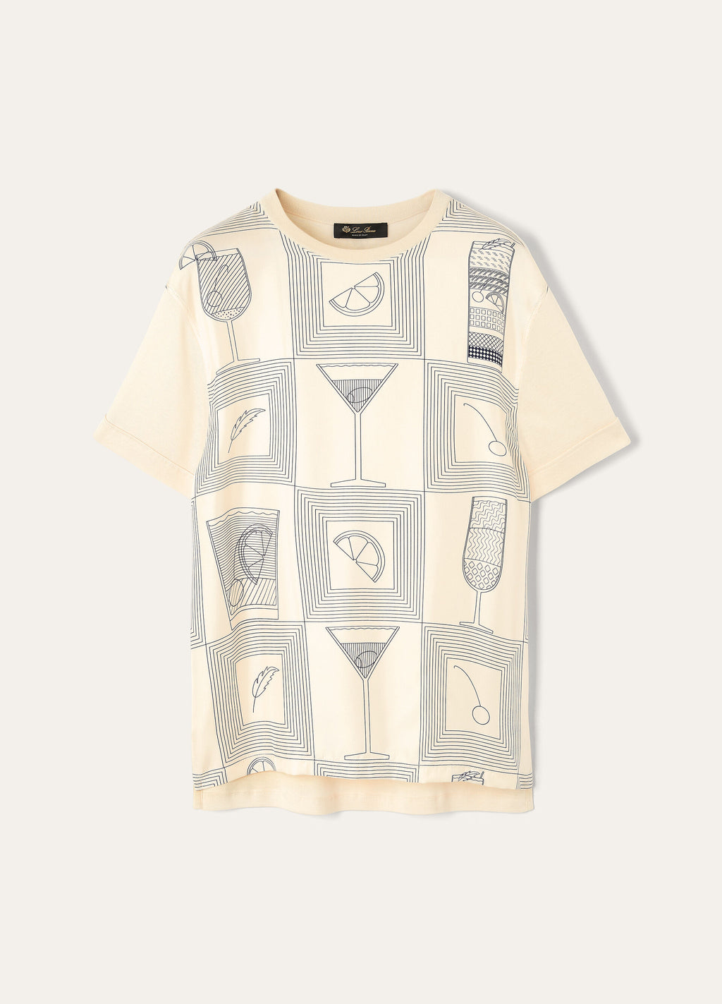 Mazzorbo T-Shirt - Ivory/Blue Halite