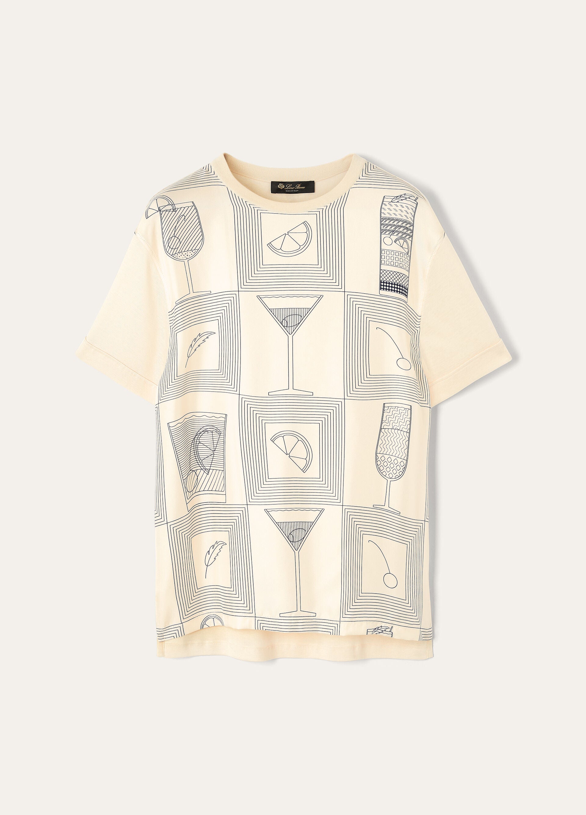 Mazzorbo T-Shirt - Ivory/Blue Halite