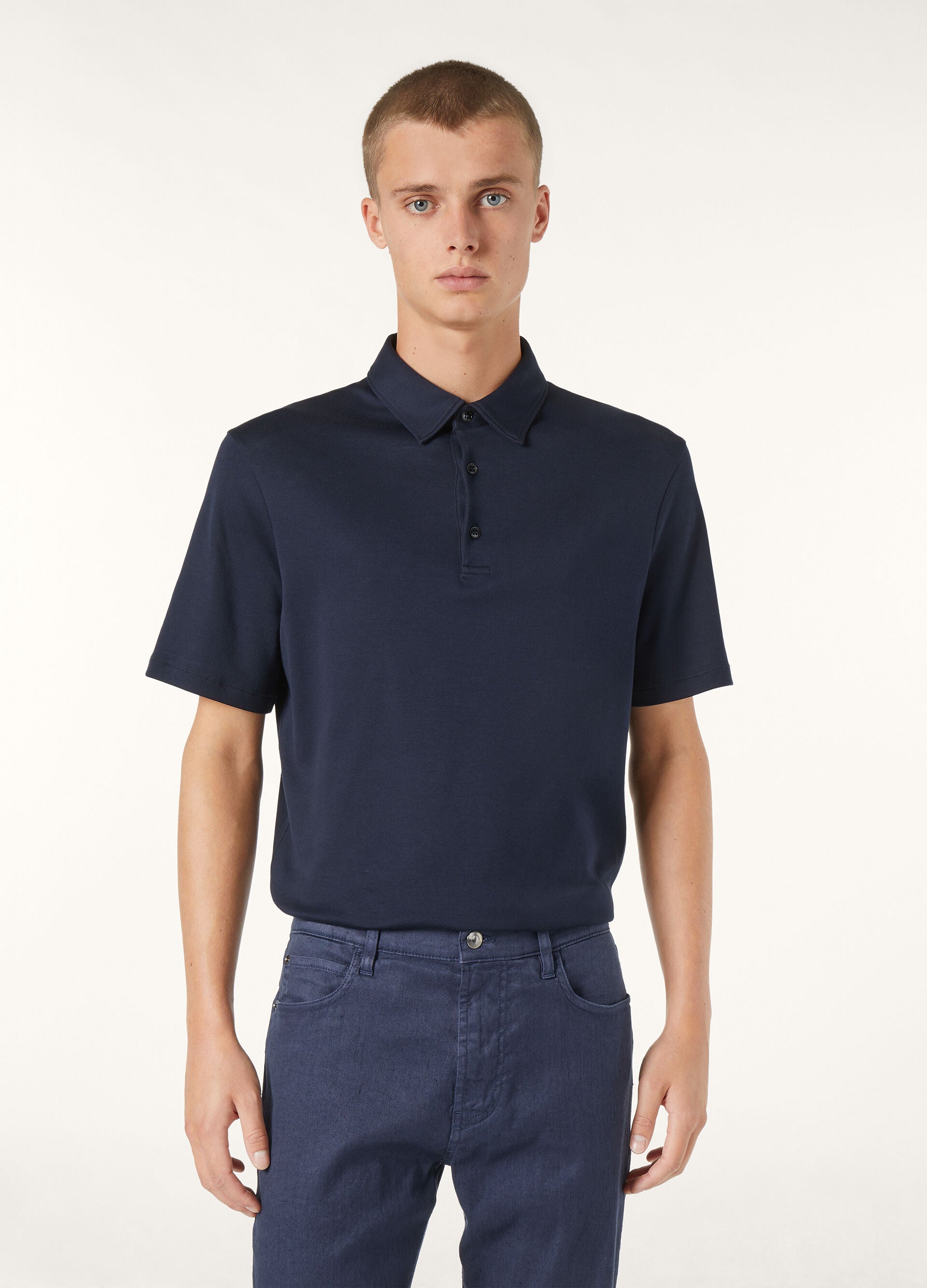 Tremezzo Polo Shirt - Navy Blue
