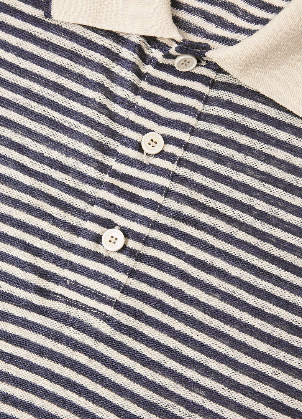 Cremia Polo Shirt - Nougat/Navy Fancy