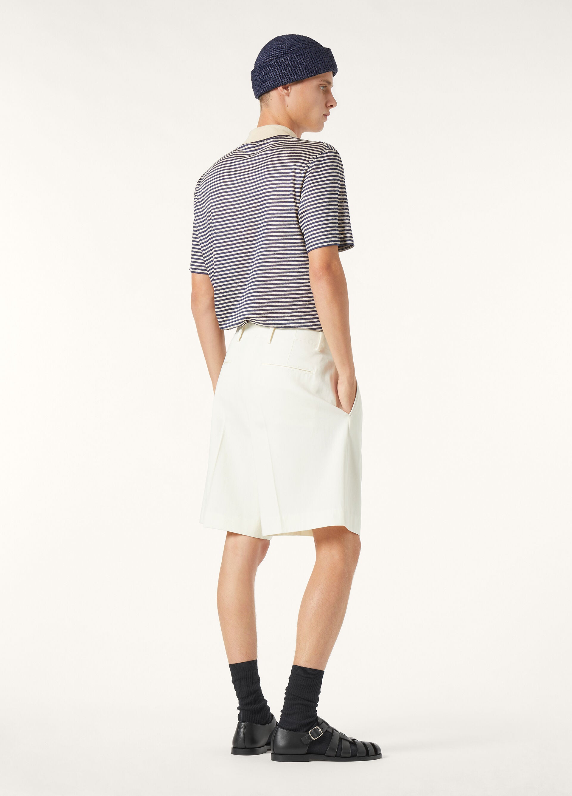 Cremia Polo Shirt - Nougat/Navy Fancy