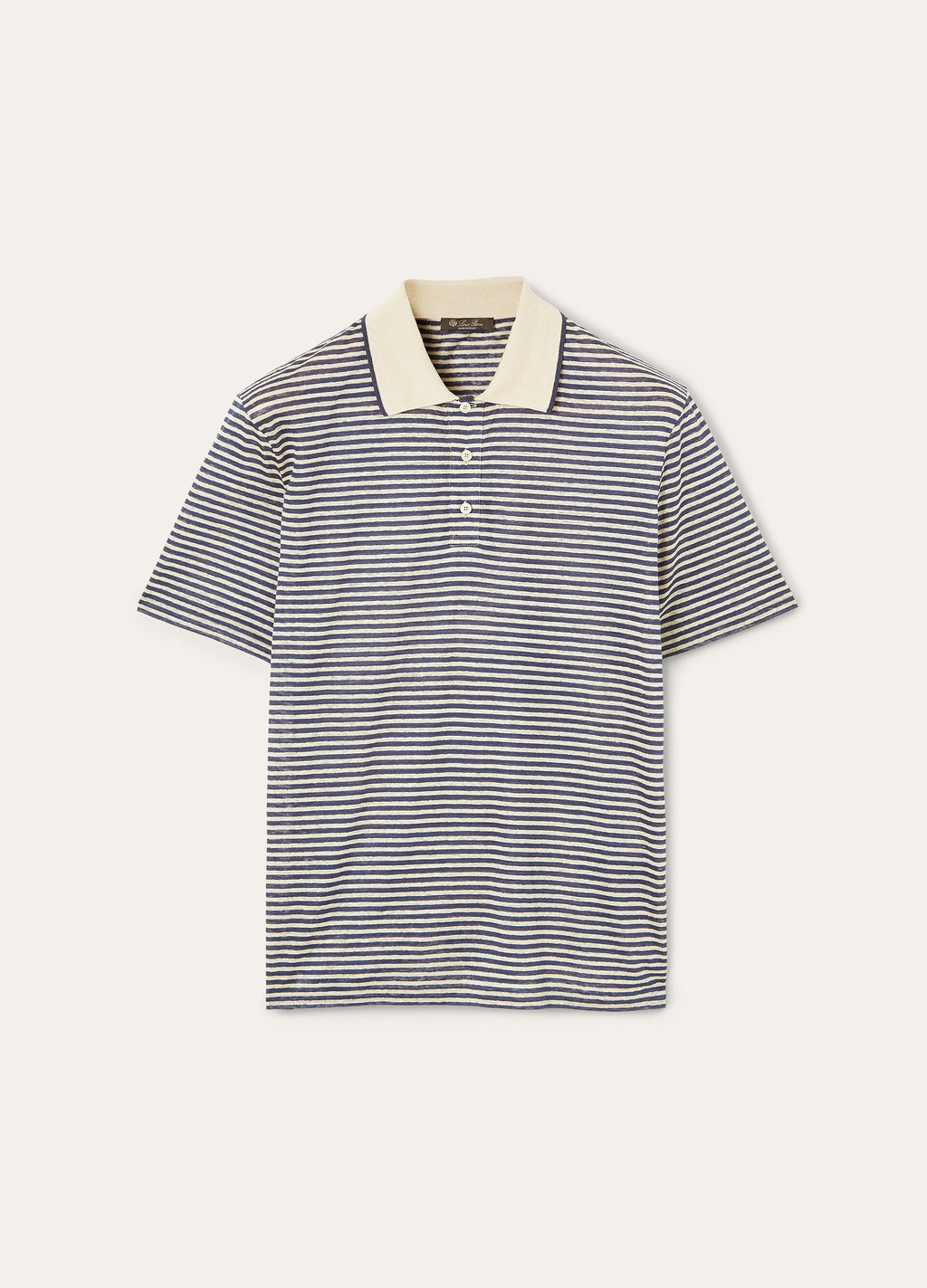 Cremia Polo Shirt - Nougat/Navy Fancy