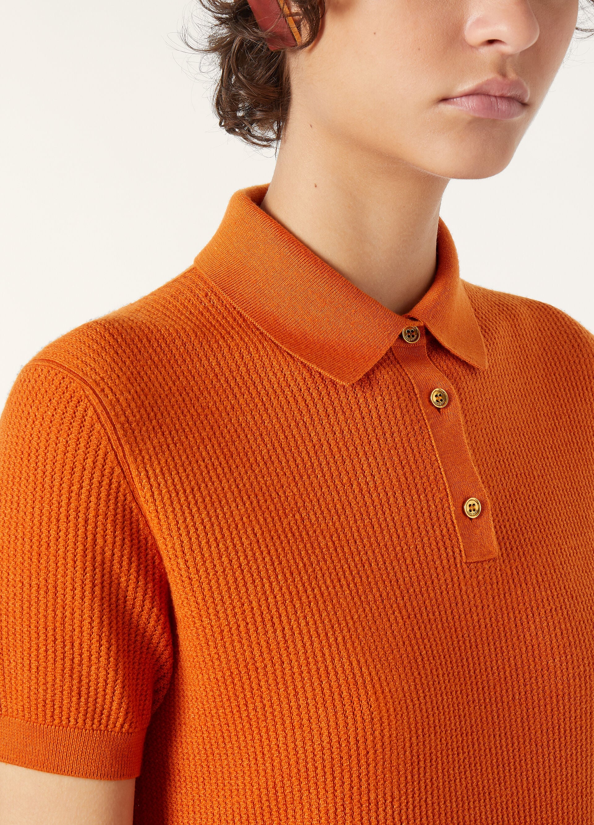 Royal Lightness™ Polo Top - Orange Poppy