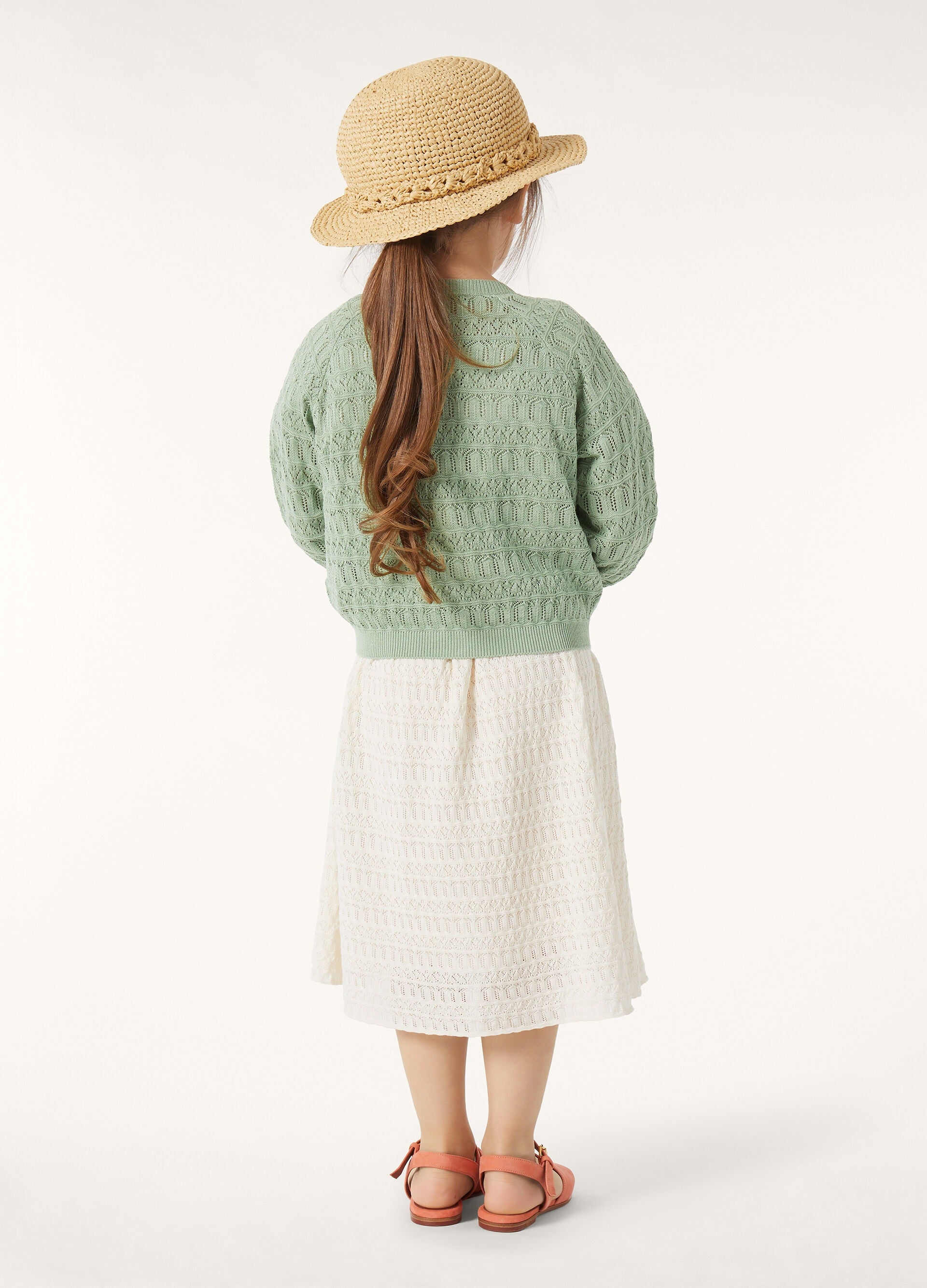 Kid's Daisy Cardigan - Jade Green